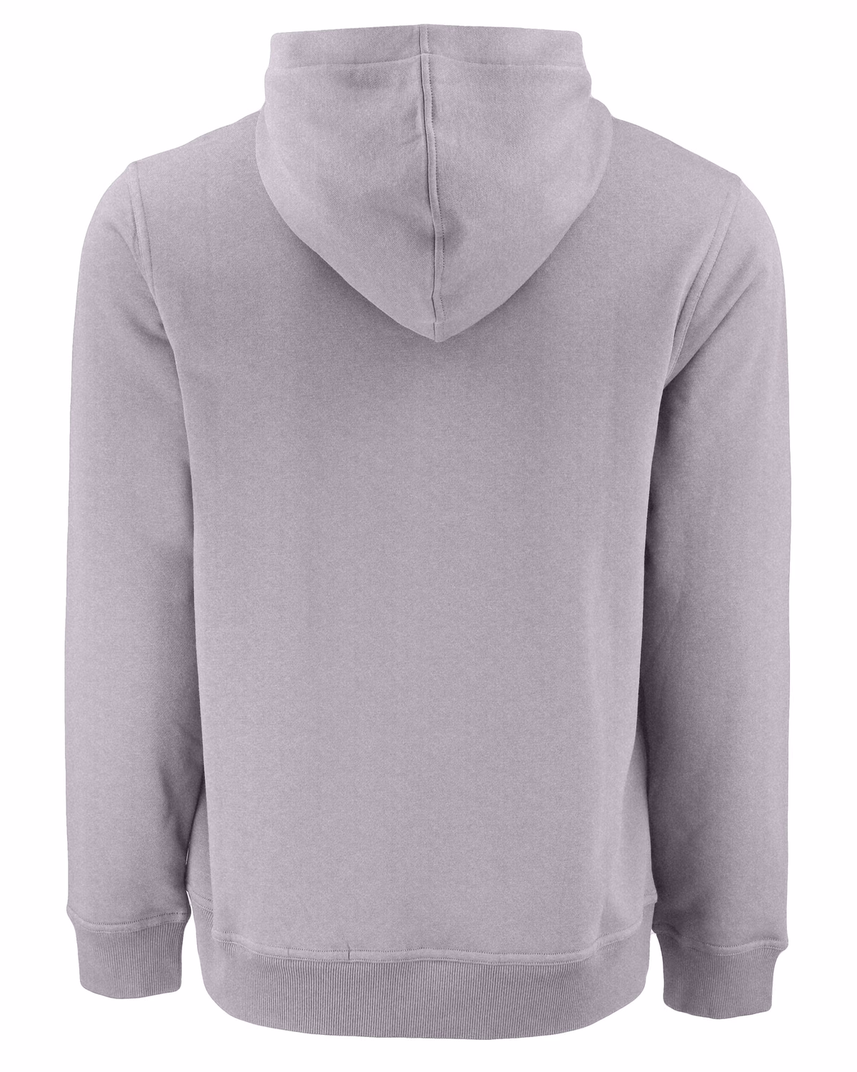 Custom Clique Drive Recycled Unisex Full Zip Hooded Sweatshirt — Grey Melange flat front