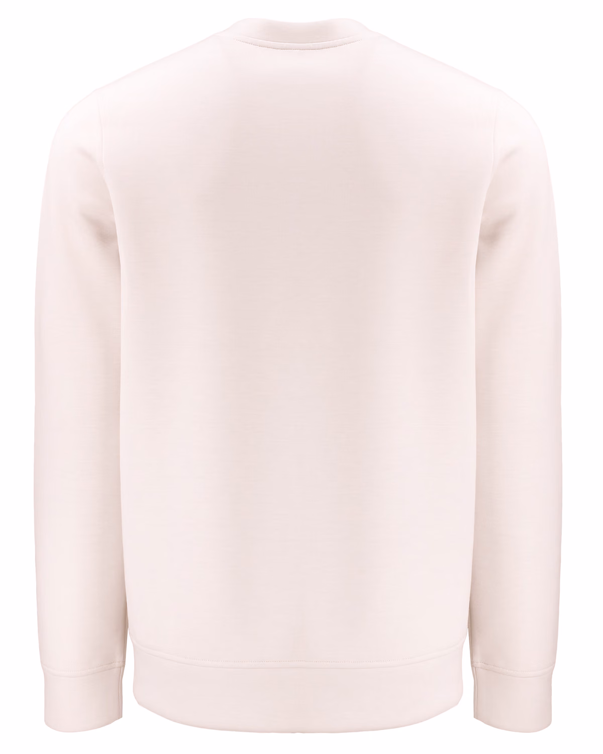 Custom Clique Haven Recycled Mens Crewneck Sweatshirt — Fog flat front