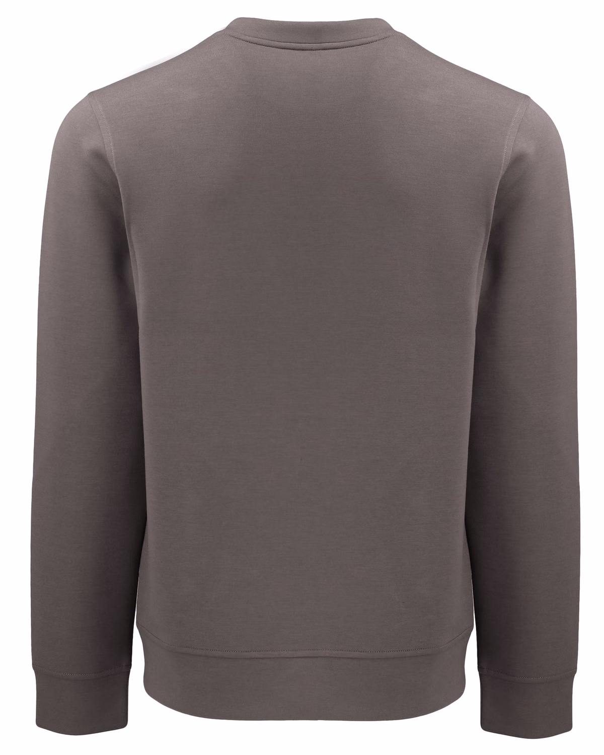Custom Clique Haven Recycled Mens Crewneck Sweatshirt — Pure Slate flat front
