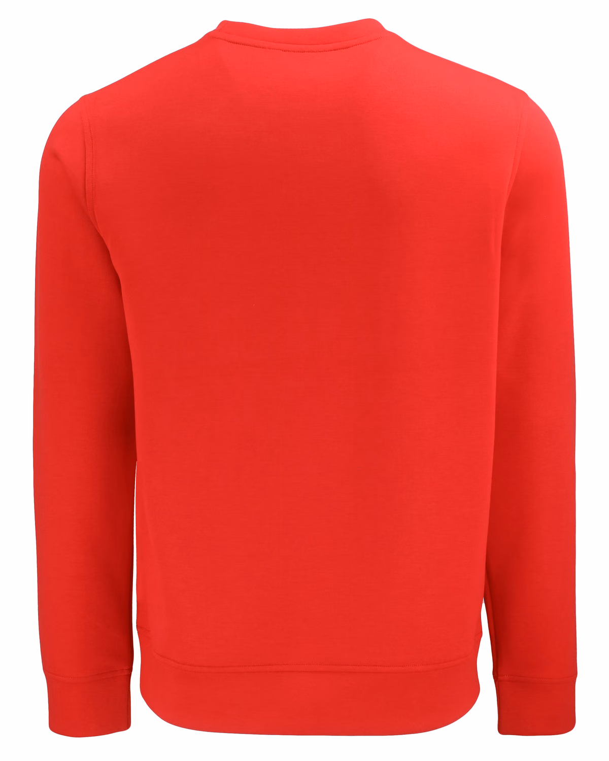 Custom Clique Haven Recycled Mens Crewneck Sweatshirt — Red flat front