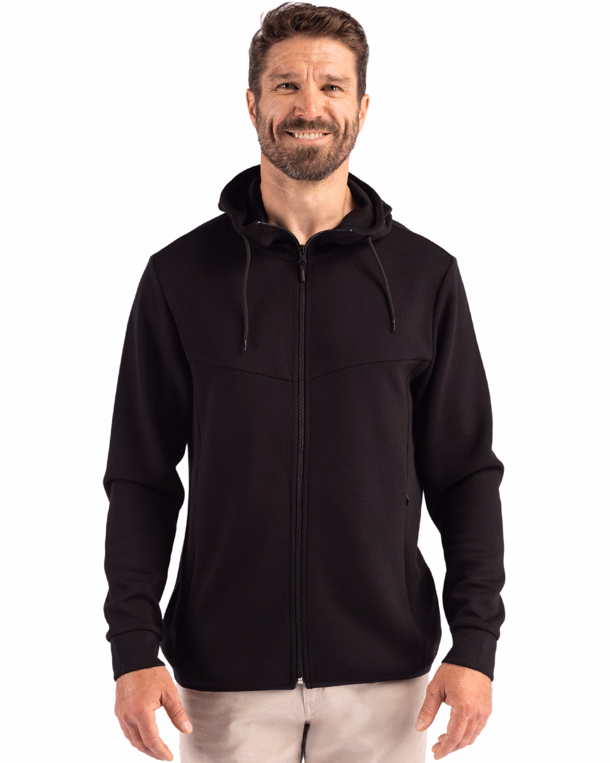 Custom Clique Haven Recycled Mens Full Zip Hooded Sweatshirt