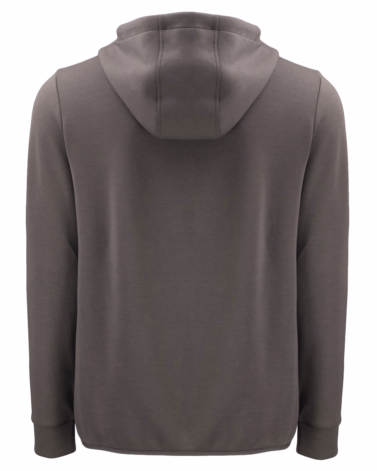 Custom Clique Haven Recycled Mens Full Zip Hooded Sweatshirt — Pure Slate flat front