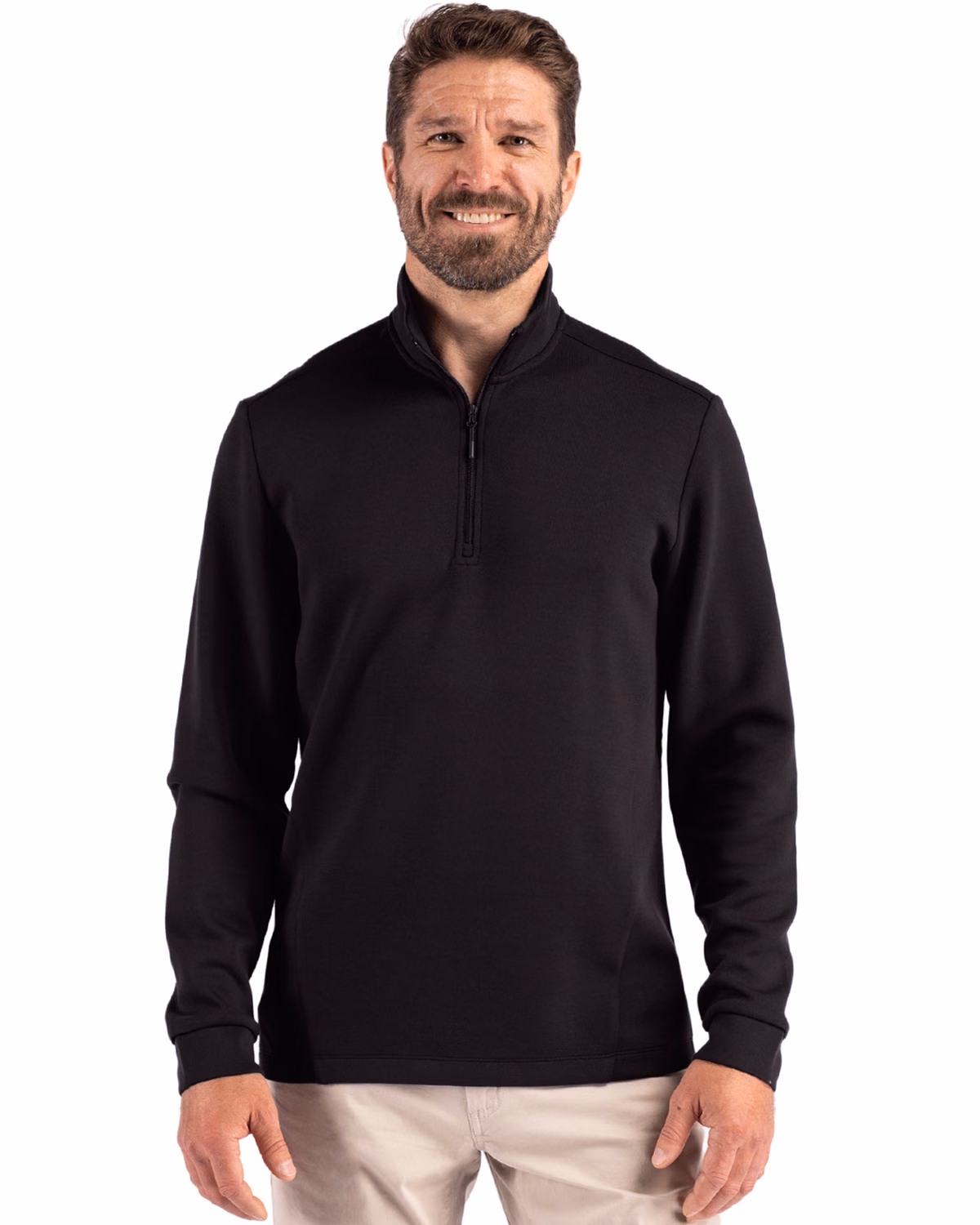 Custom Clique Haven Recycled Mens Quarter Zip Sweatshirt