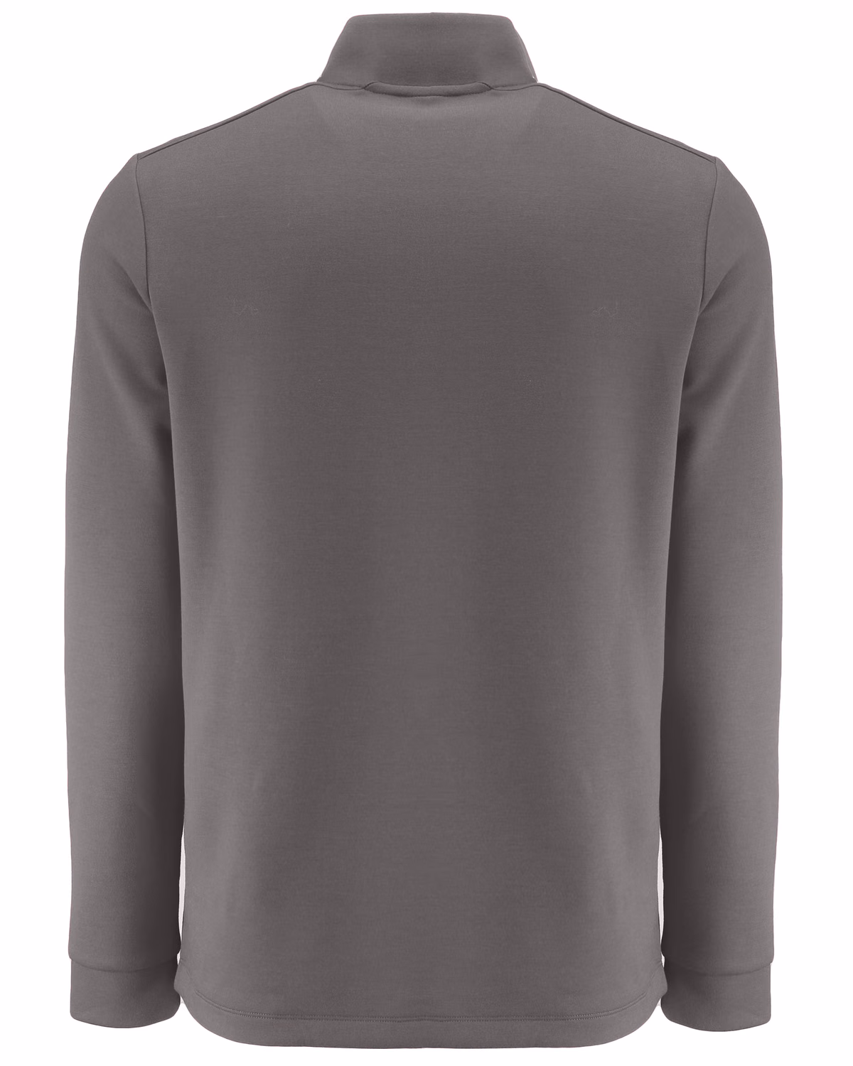 Custom Clique Haven Recycled Mens Quarter Zip Sweatshirt — Pure Slate flat front