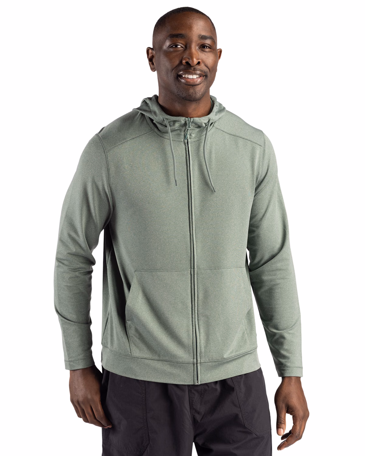 Custom Clique Dash Recycled Mens Full Zip Hooded Sweatshirt