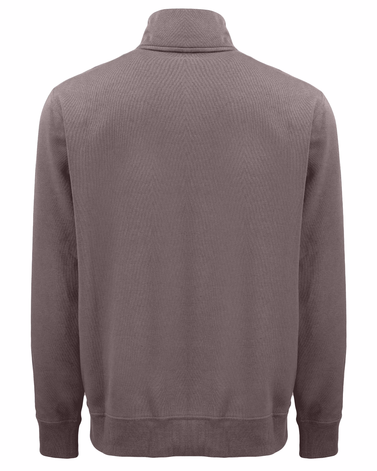 Custom Clique Drive Recycled Unisex Quarter Zip Sweatshirt — Pure Slate flat front