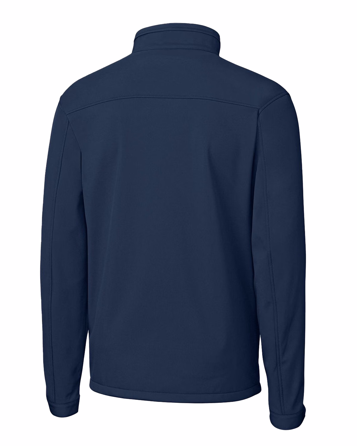 Custom Clique Telemark Recycled Stretch Softshell Mens Full Zip Jacket — Dark Navy flat front