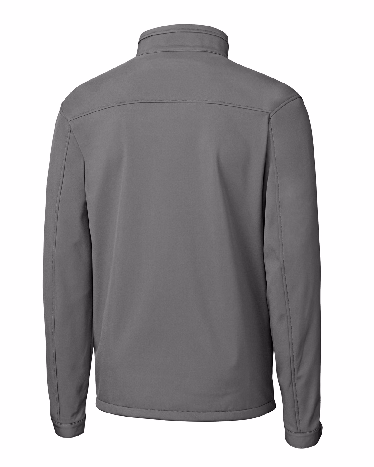 Custom Clique Telemark Recycled Stretch Softshell Mens Full Zip Jacket — Pure Slate flat front