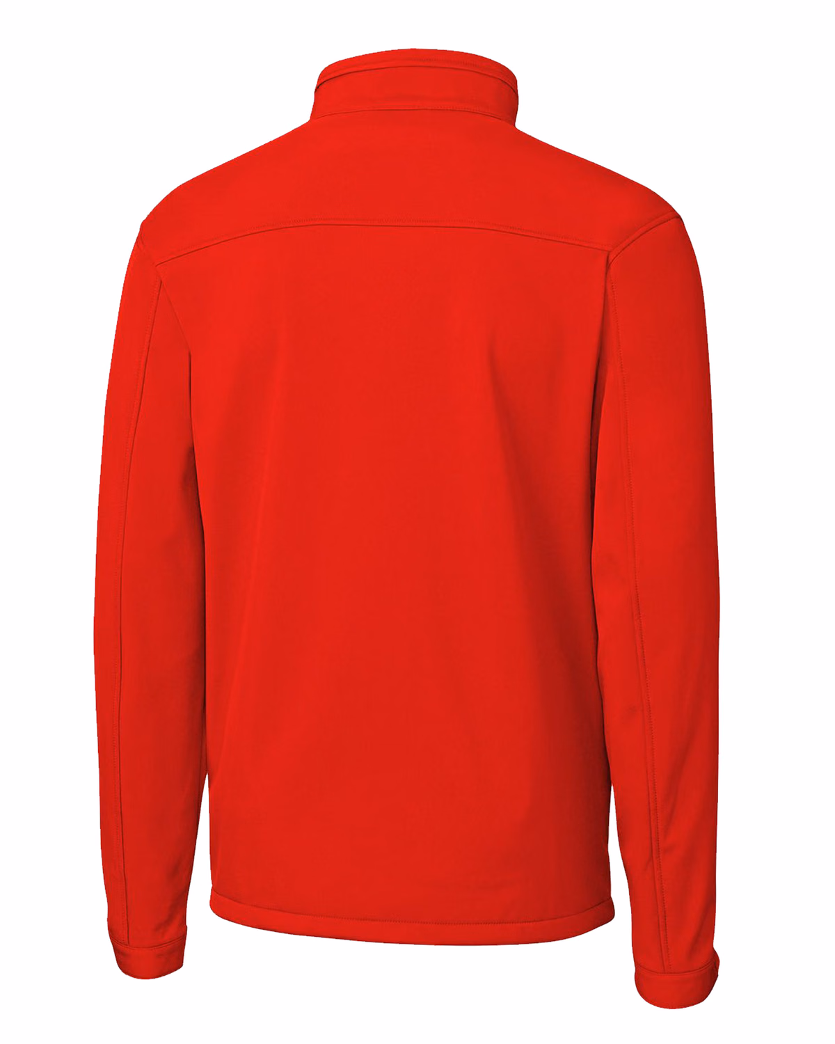 Custom Clique Telemark Recycled Stretch Softshell Mens Full Zip Jacket — Red flat front