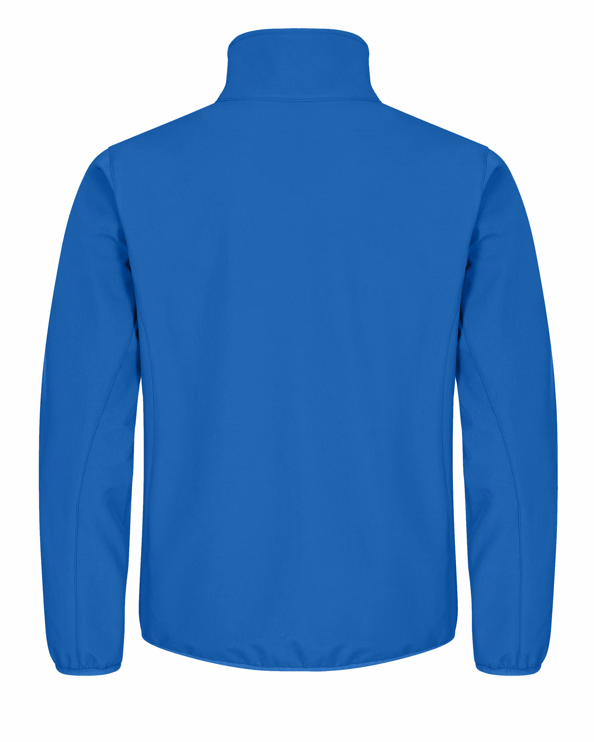 Custom Clique Trail Recycled Stretch Softshell Mens Full Zip Jacket — Royal Blue flat front