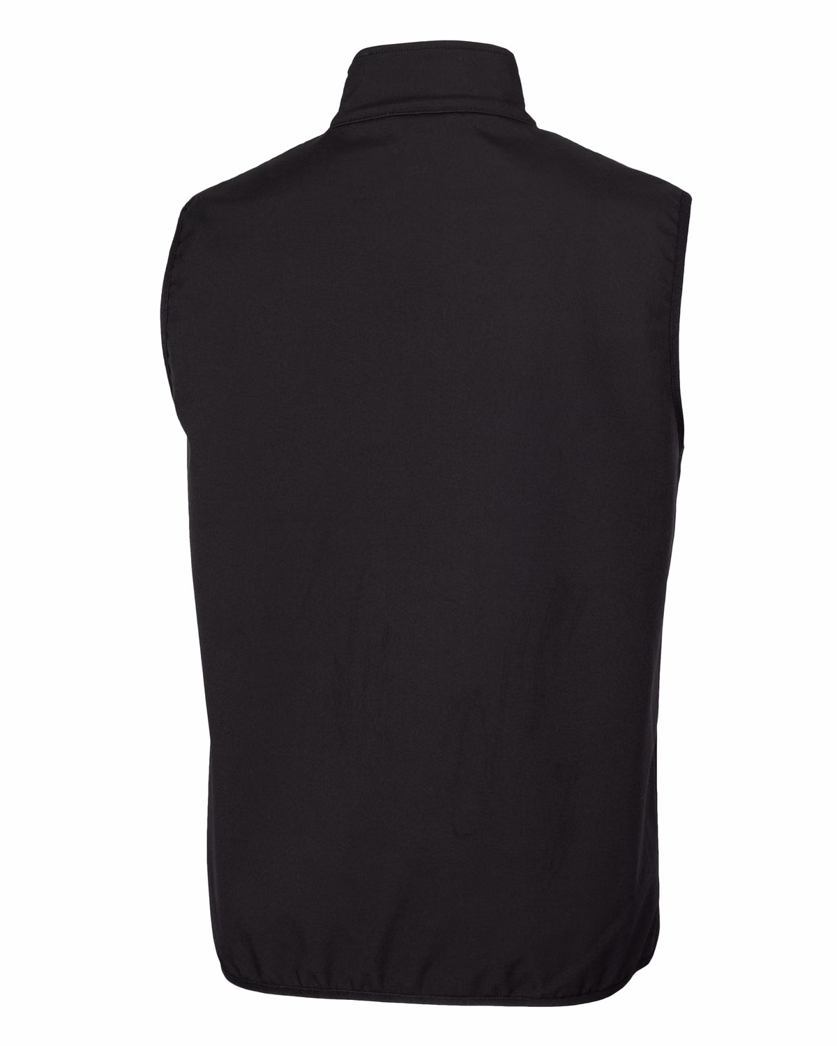 Custom Clique Trail Recycled Stretch Softshell Mens Full Zip Vest — Black flat front
