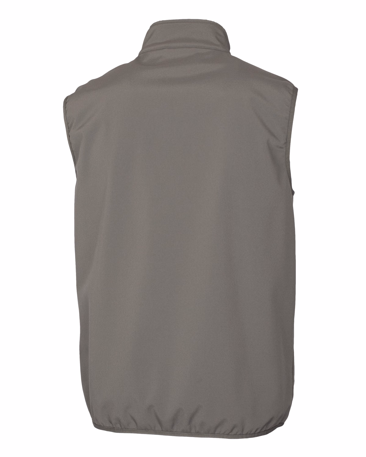 Custom Clique Trail Recycled Stretch Softshell Mens Full Zip Vest — Pure Slate flat front