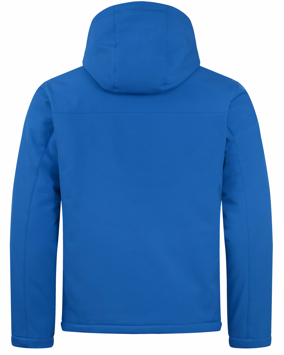 Custom Clique Equinox Insulated Softshell Mens Full Zip Hooded Jacket — Royal Blue flat front