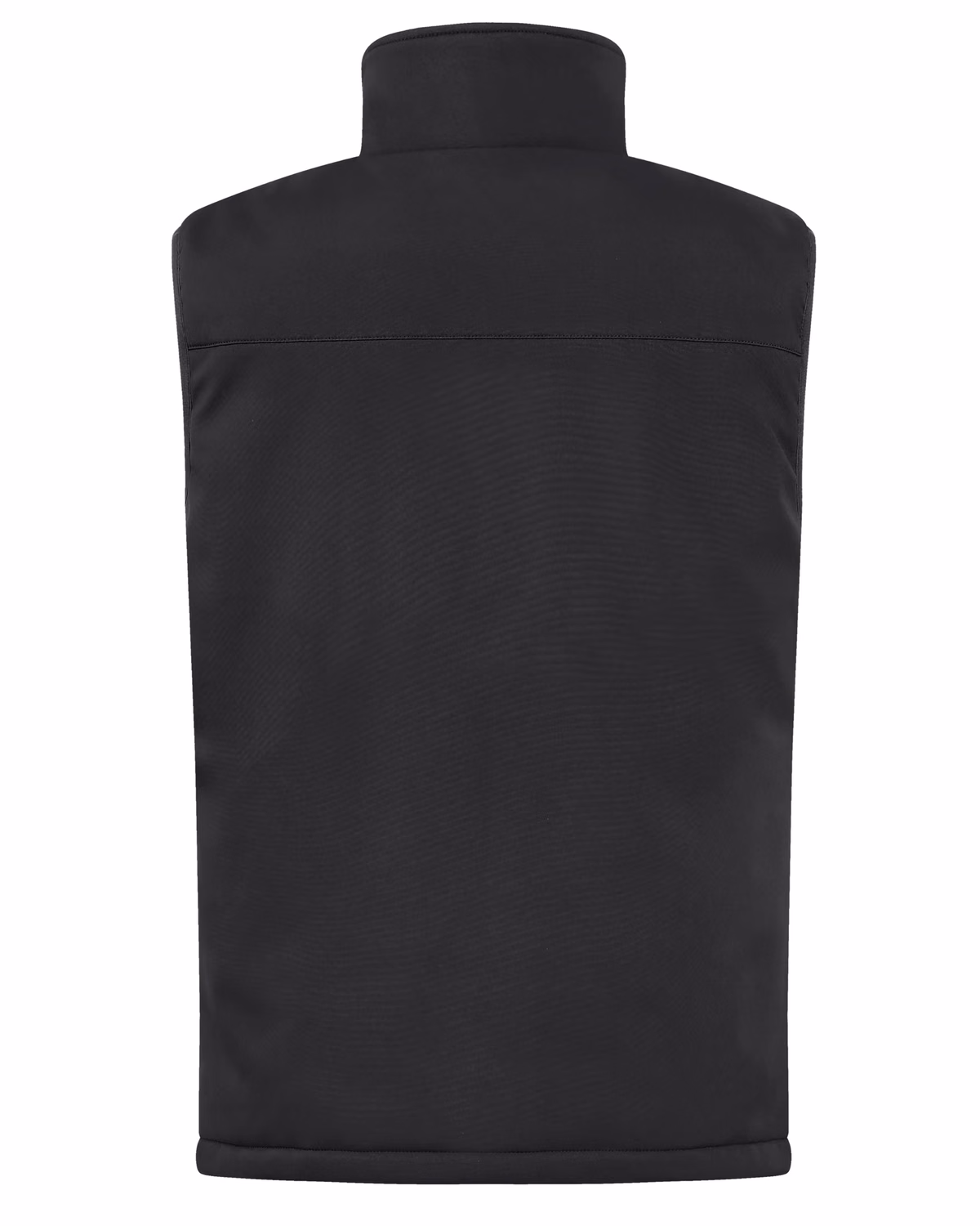 Custom Clique Equinox Insulated Softshell Mens Full Zip Vest — Black back