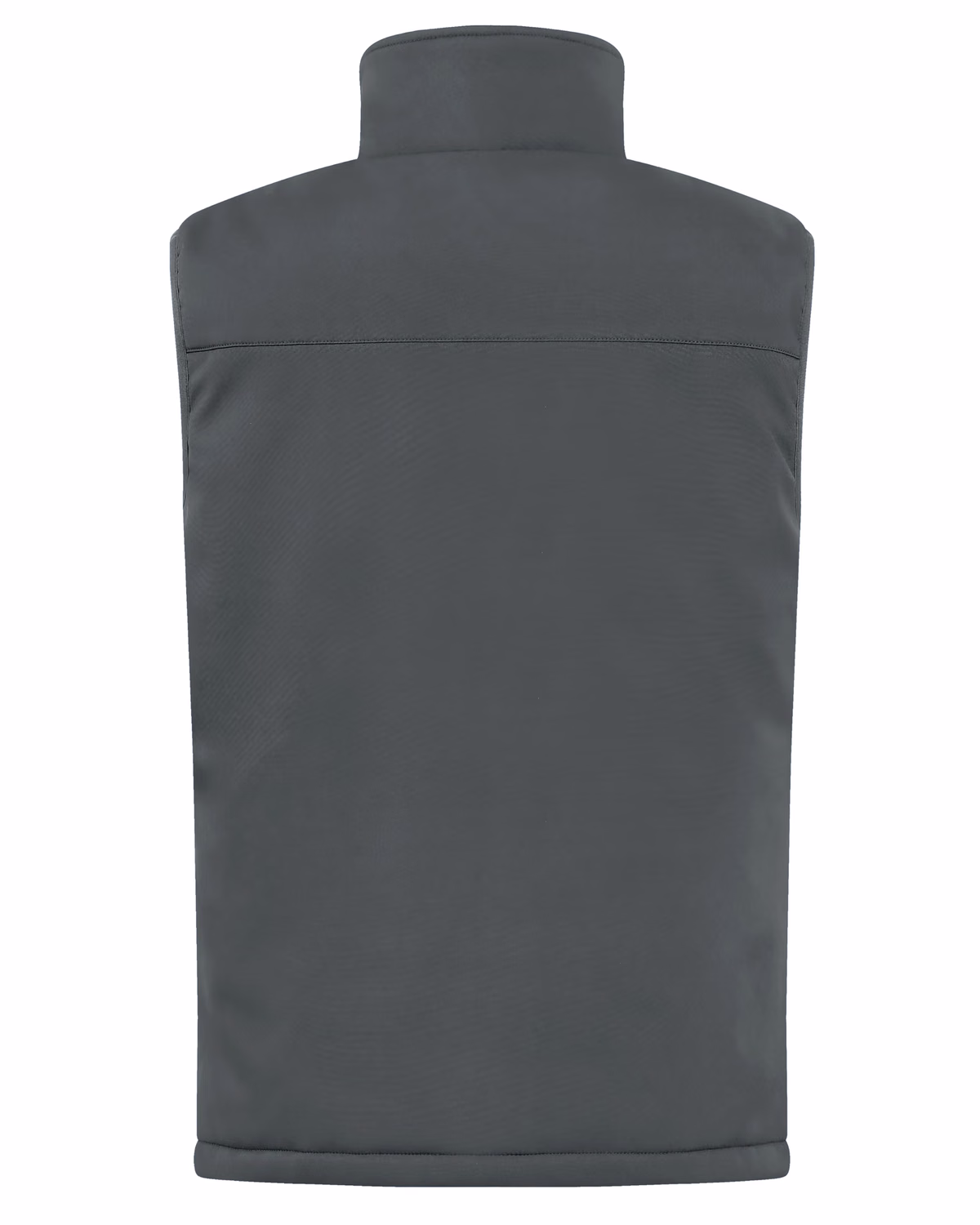 Custom Clique Equinox Insulated Softshell Mens Full Zip Vest — Pure Slate back