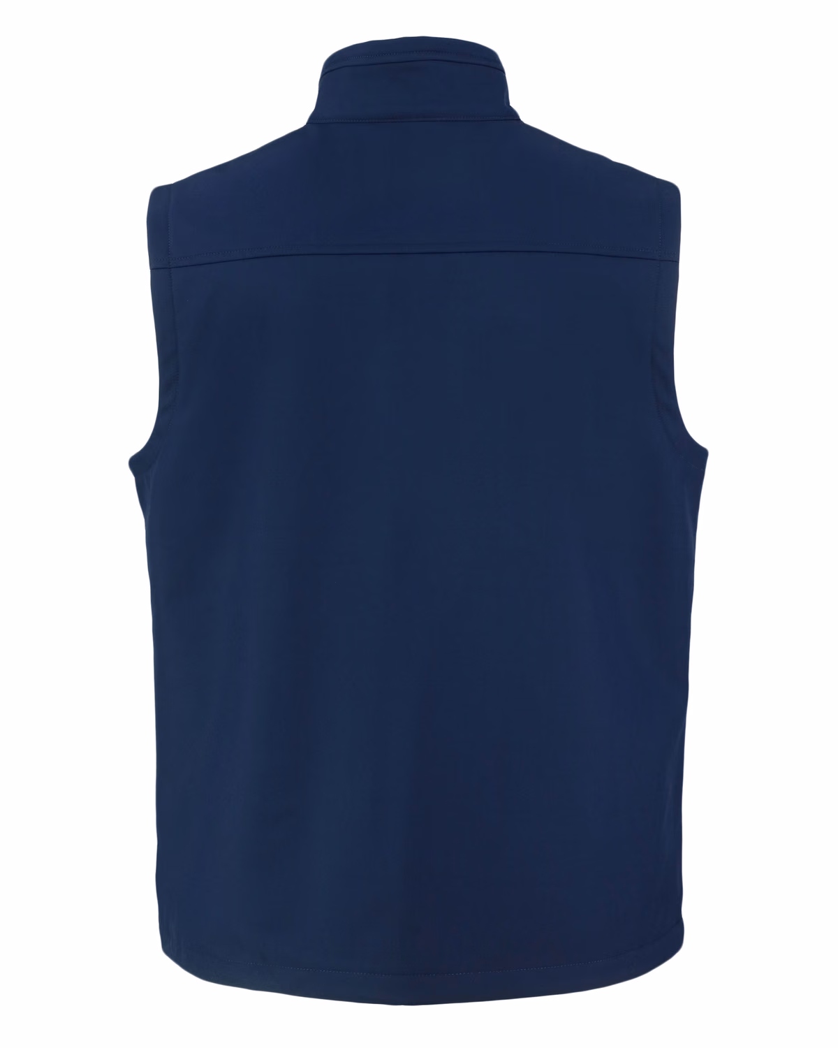 Custom Clique Telemark Recycled Stretch Softshell Mens Full Zip Vest — Dark Navy flat front