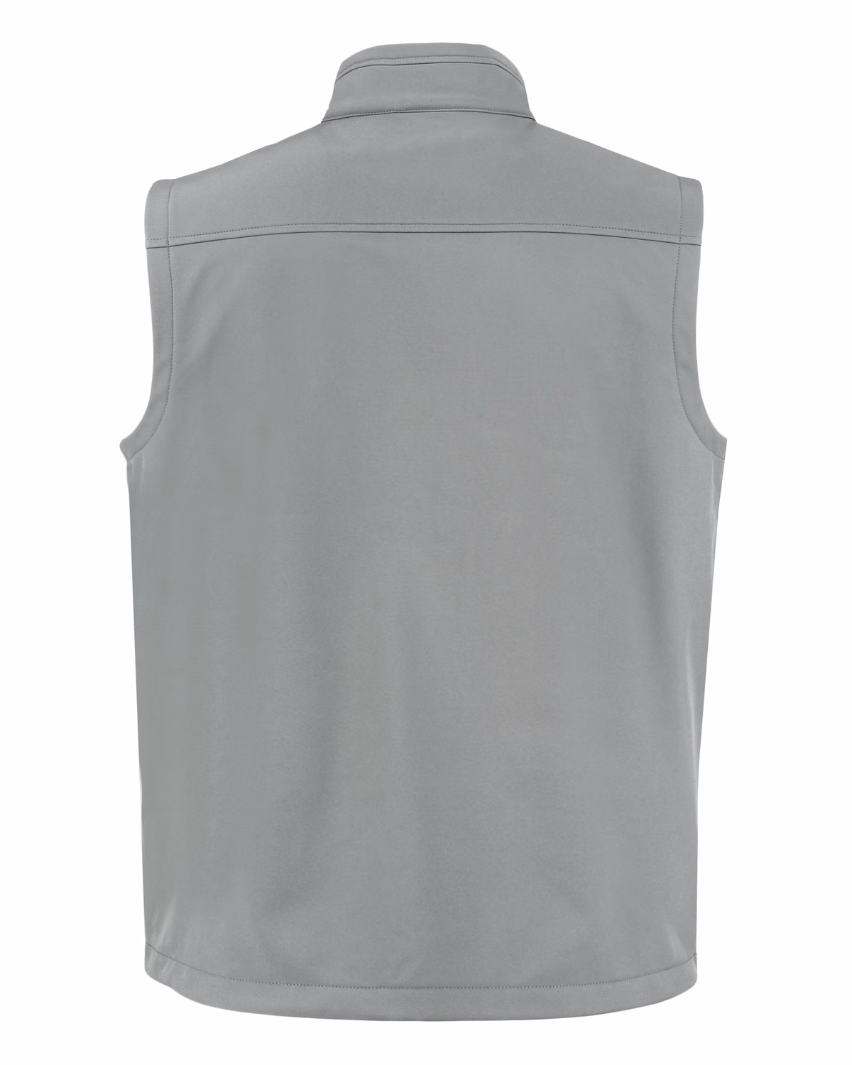 Custom Clique Telemark Recycled Stretch Softshell Mens Full Zip Vest — Pure Slate flat front