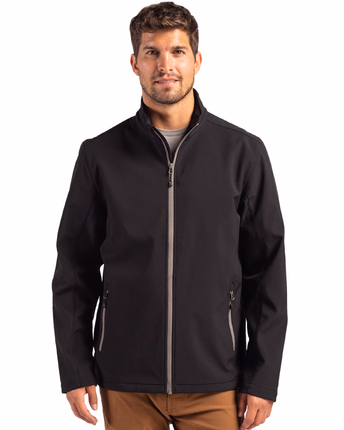 Custom Clique Tempo Recycled Stretch Softshell Mens Full Zip Jacket