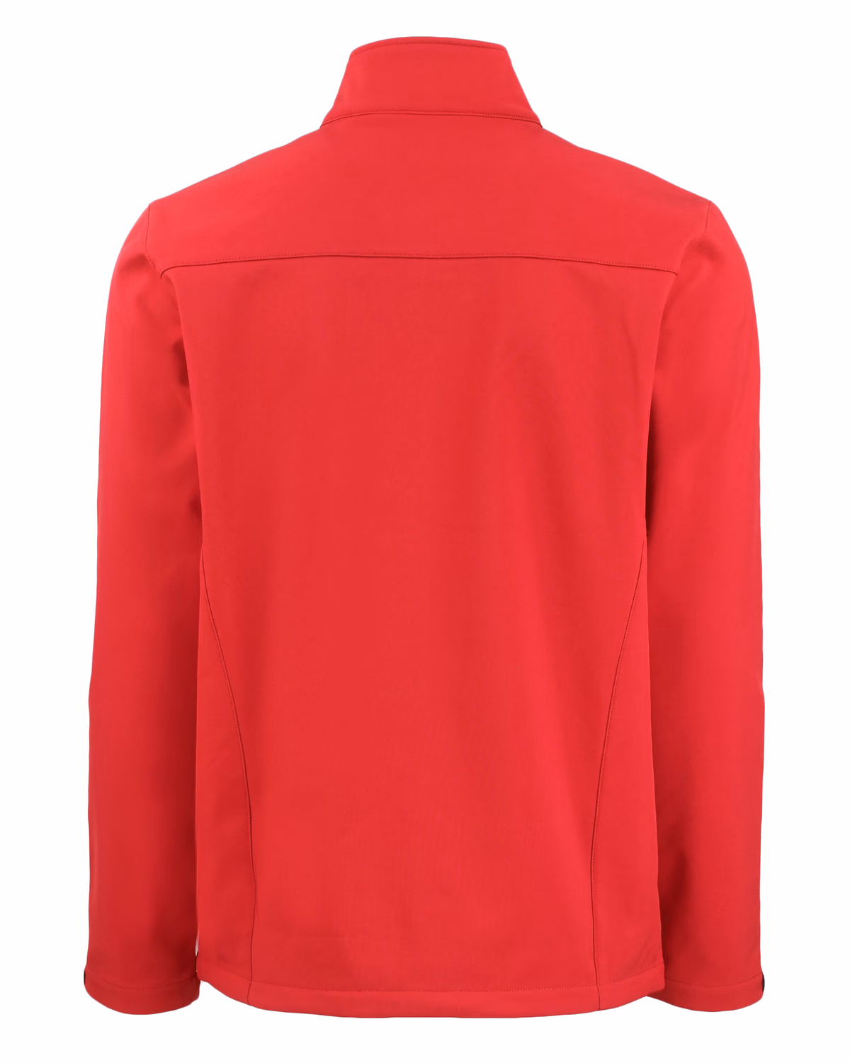 Custom Clique Tempest Recycled Waterproof Stretch Softshell Mens Full Zip Jacket — Red flat front