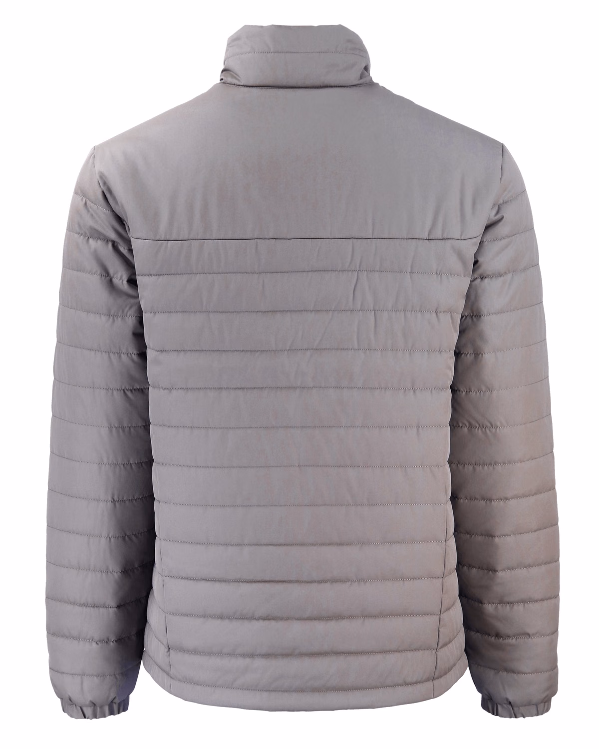 Custom Clique Elevation Recycled Insulated Puffer Mens Full Zip Jacket — Pure Slate flat front