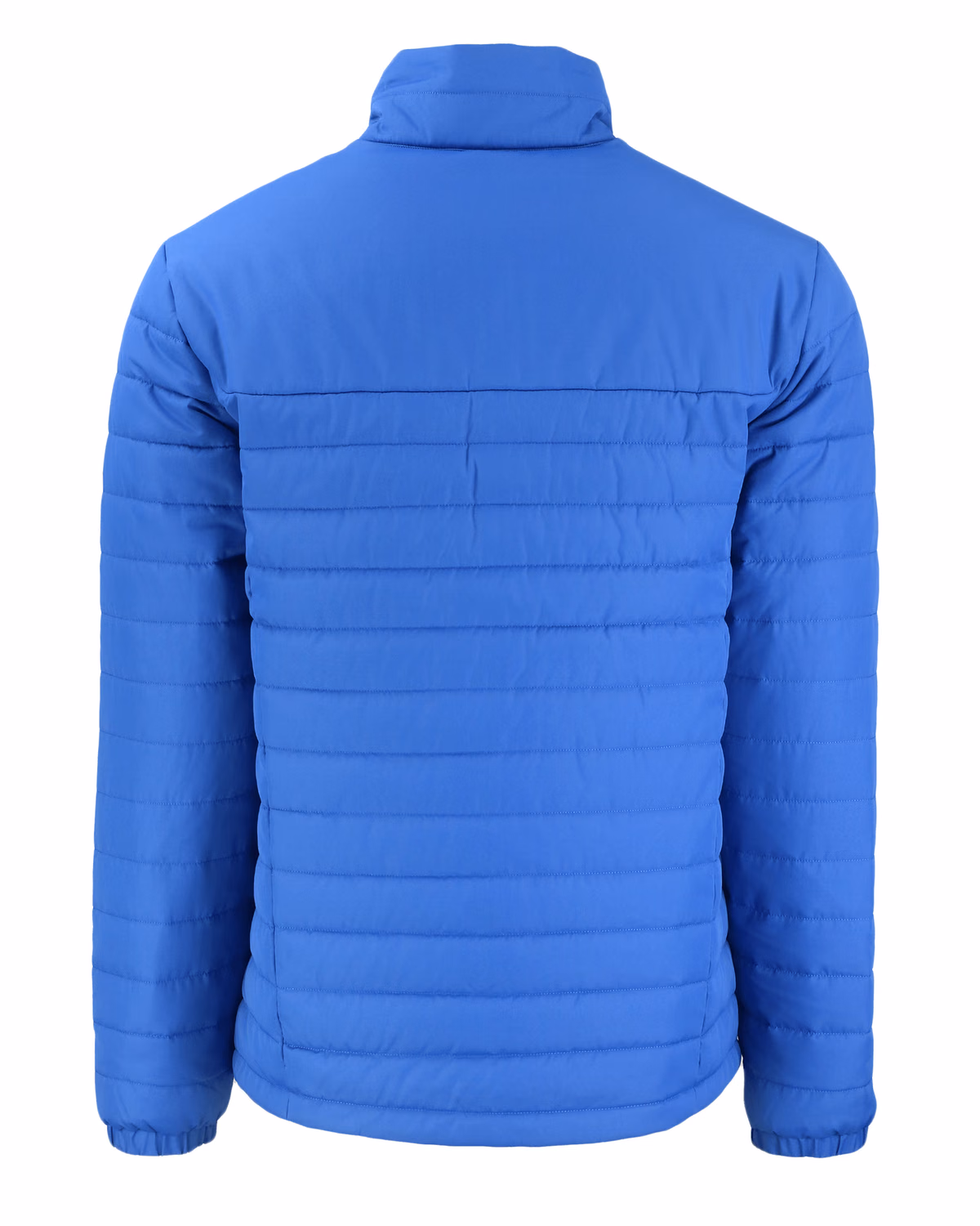 Custom Clique Elevation Recycled Insulated Puffer Mens Full Zip Jacket — Royal Blue flat front