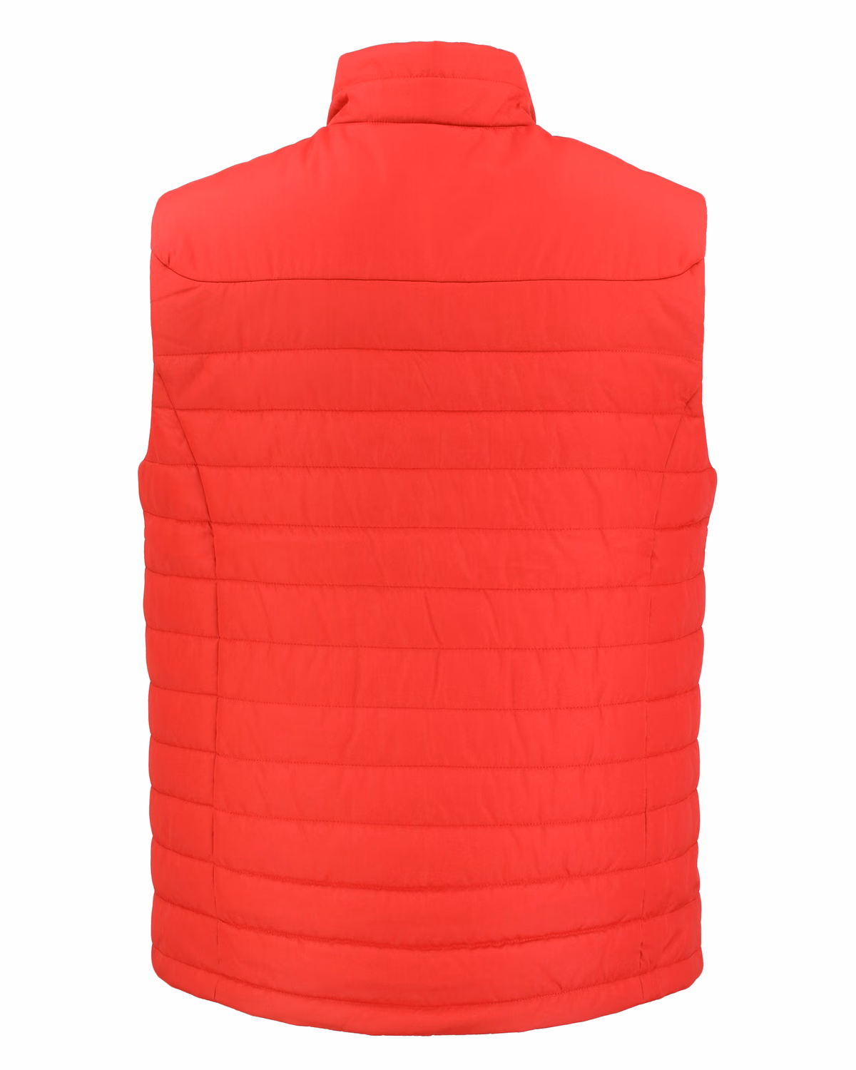 Custom Clique Elevation Recycled Insulated Puffer Mens Full Zip Vest — Red flat front