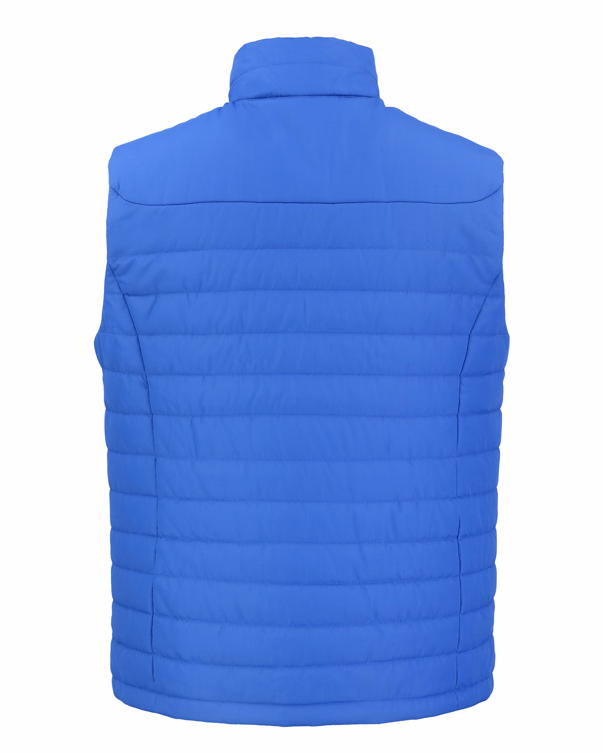Custom Clique Elevation Recycled Insulated Puffer Mens Full Zip Vest — Royal Blue flat front