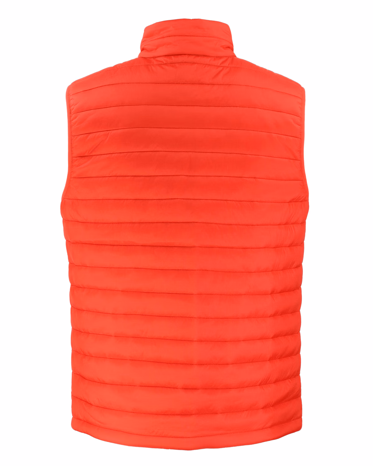 Custom Clique Valhalla Recycled Insulated Puffer Mens Full Zip Vest — Red flat front