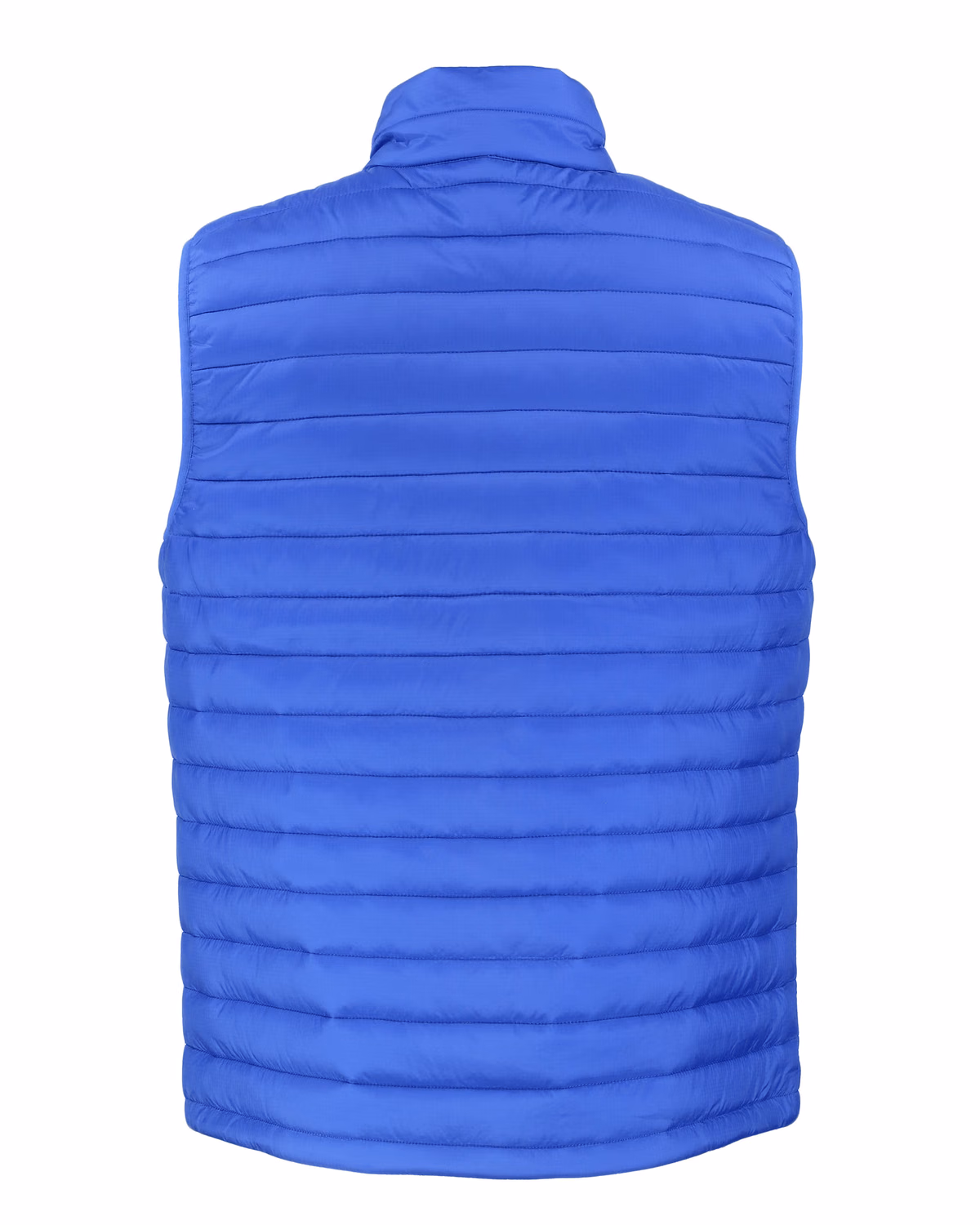 Custom Clique Valhalla Recycled Insulated Puffer Mens Full Zip Vest — Royal Blue flat front