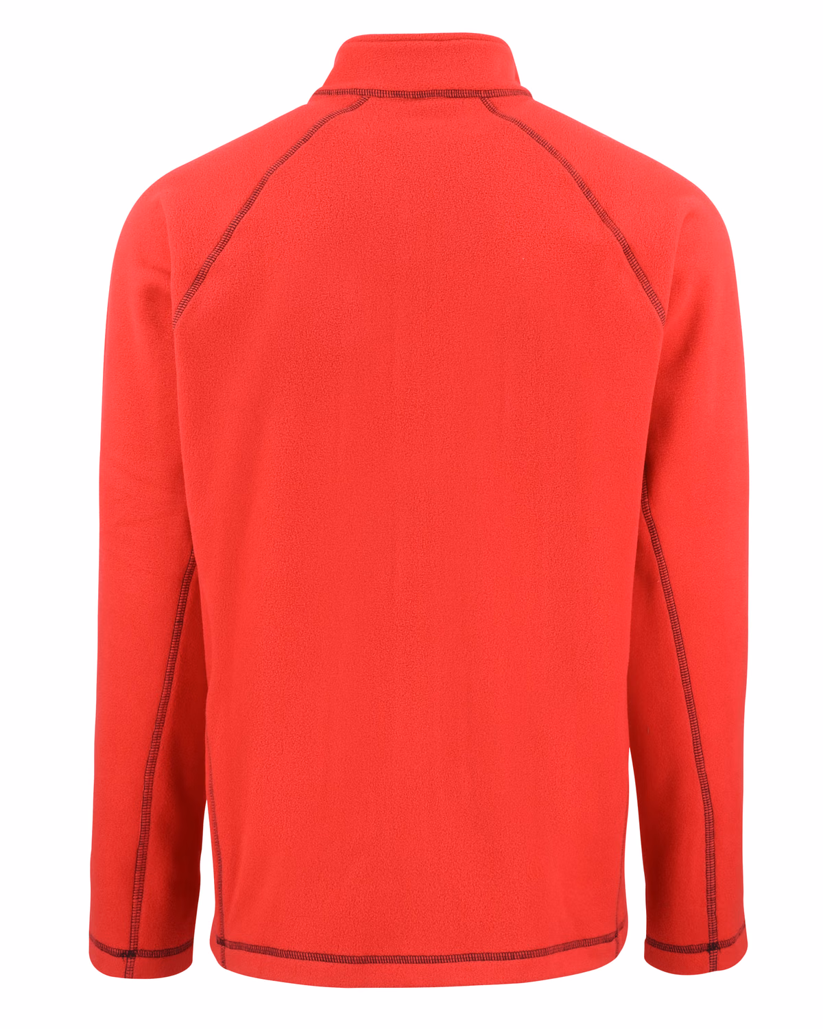 Custom Clique Powder Recycled Fleece Mens Full Zip Jacket — Red flat front