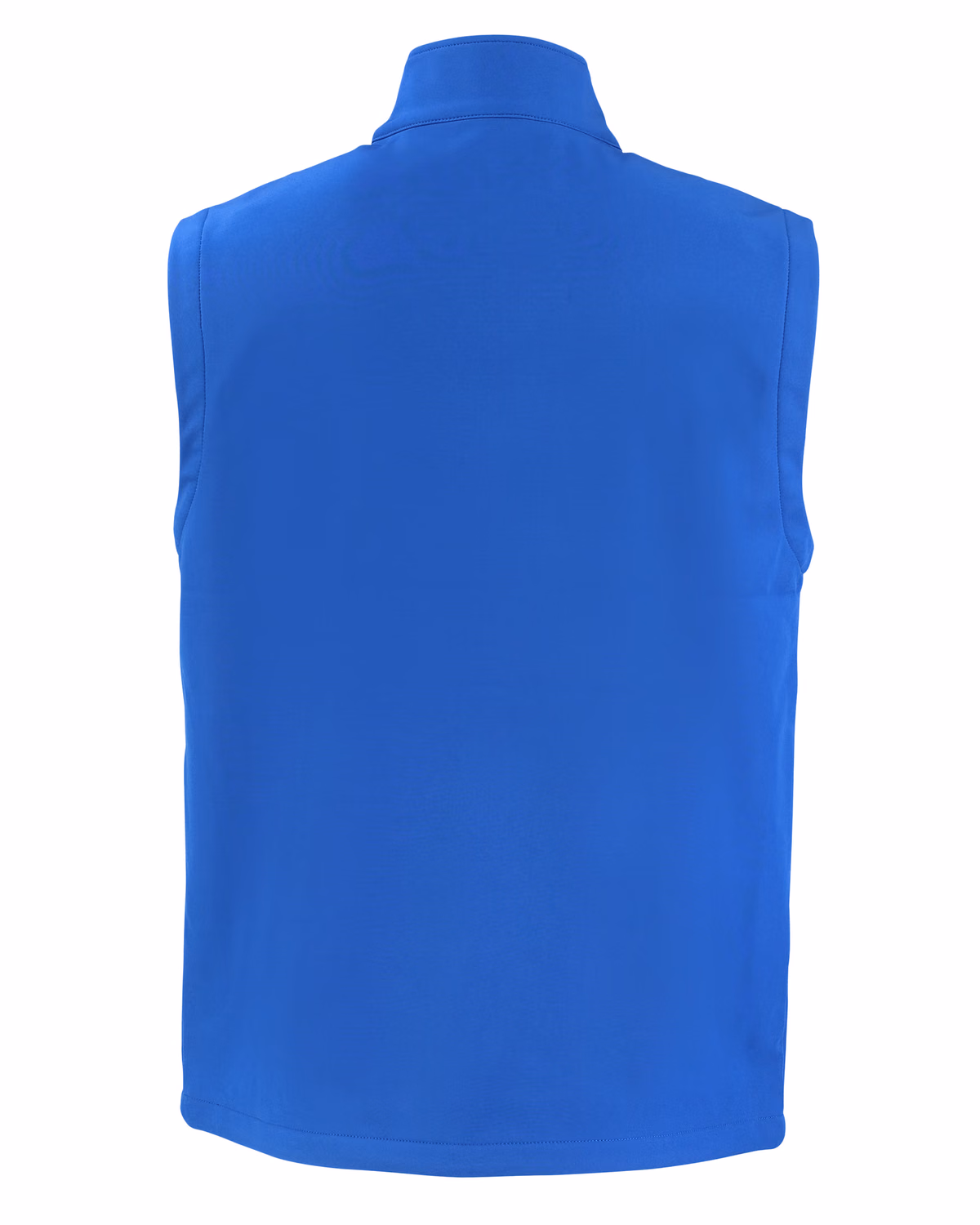 Custom Clique Tempo Recycled Stretch Softshell Mens Full Zip Vest — Royal Blue/Black flat front