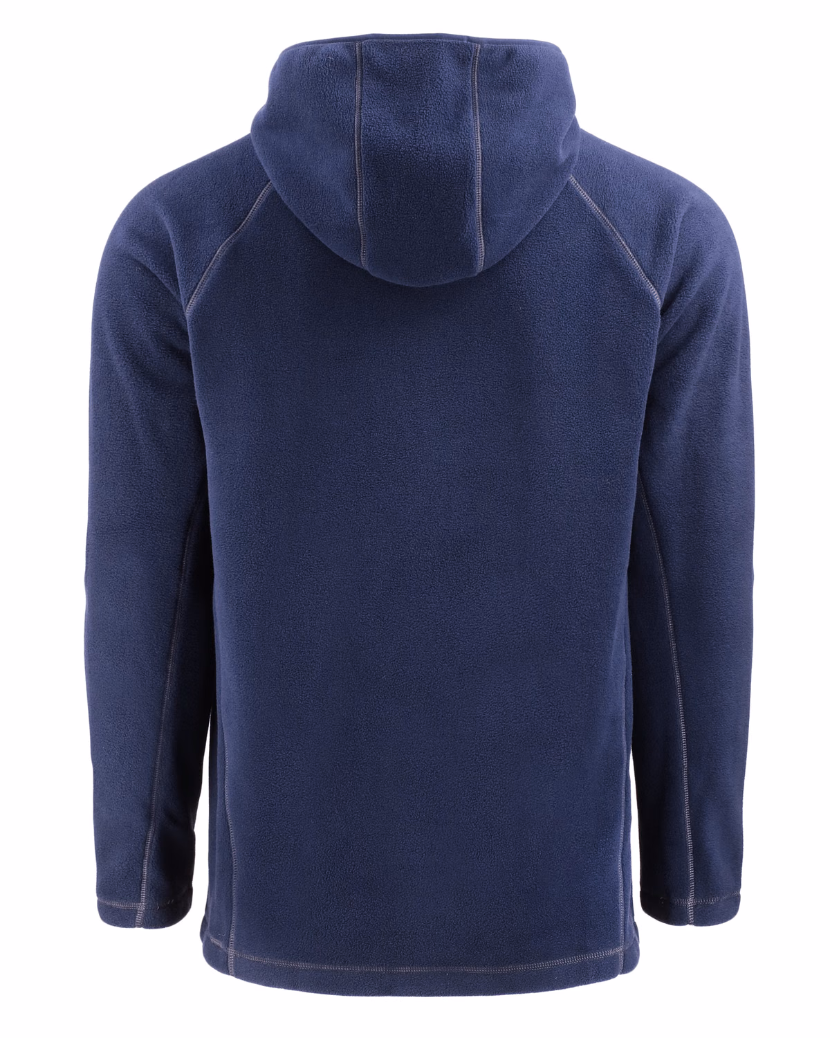 Custom Clique Powder Recycled Fleece Mens Half Zip Sweatshirt — Dark Navy flat front