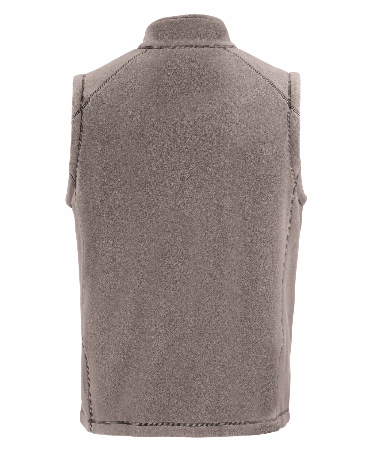 Custom Clique Powder Recycled Fleece Mens Full Zip Vest — Pure Slate flat front