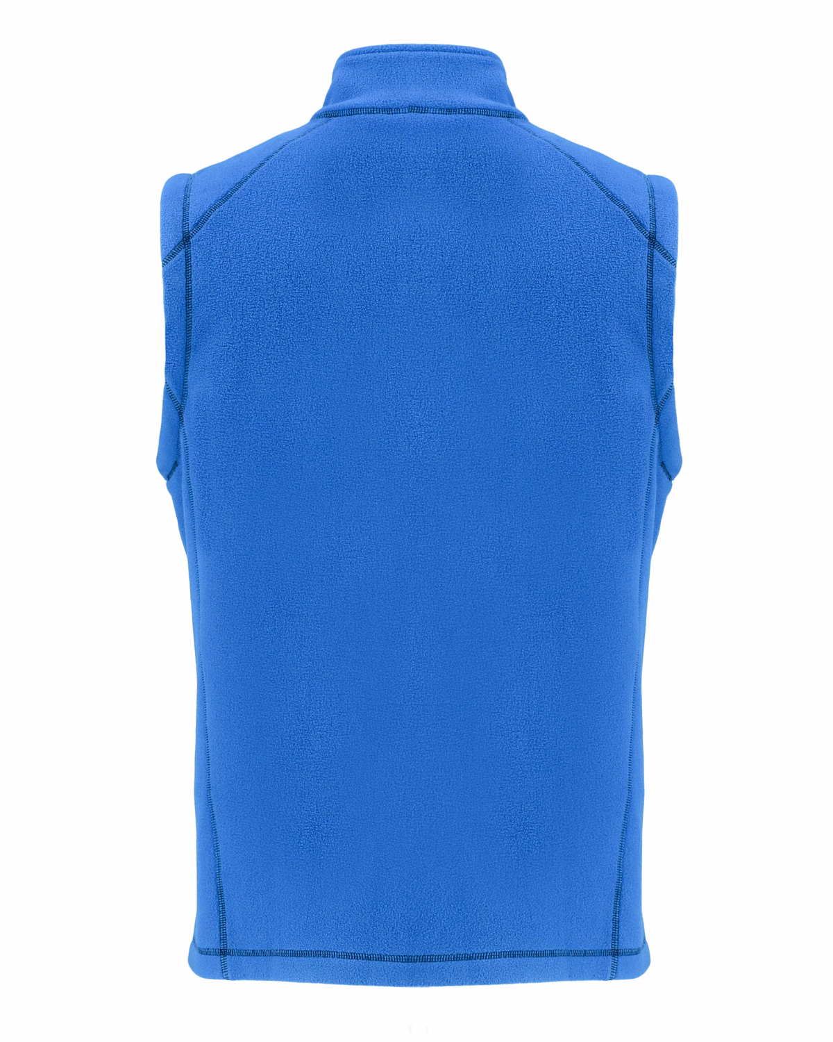 Custom Clique Powder Recycled Fleece Mens Full Zip Vest — Royal Blue flat front