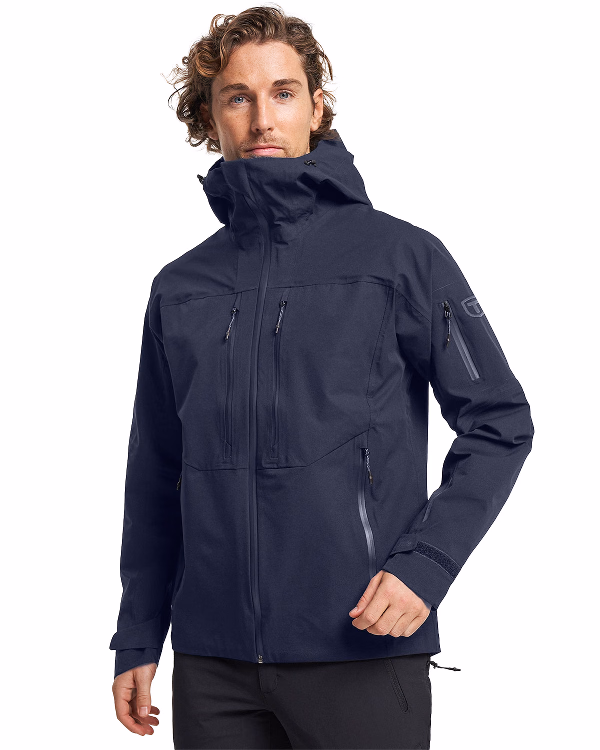 Custom Tenson Txlite Storm Recycled Waterproof Mens Shell Jacket — Tenson Dark Navy front