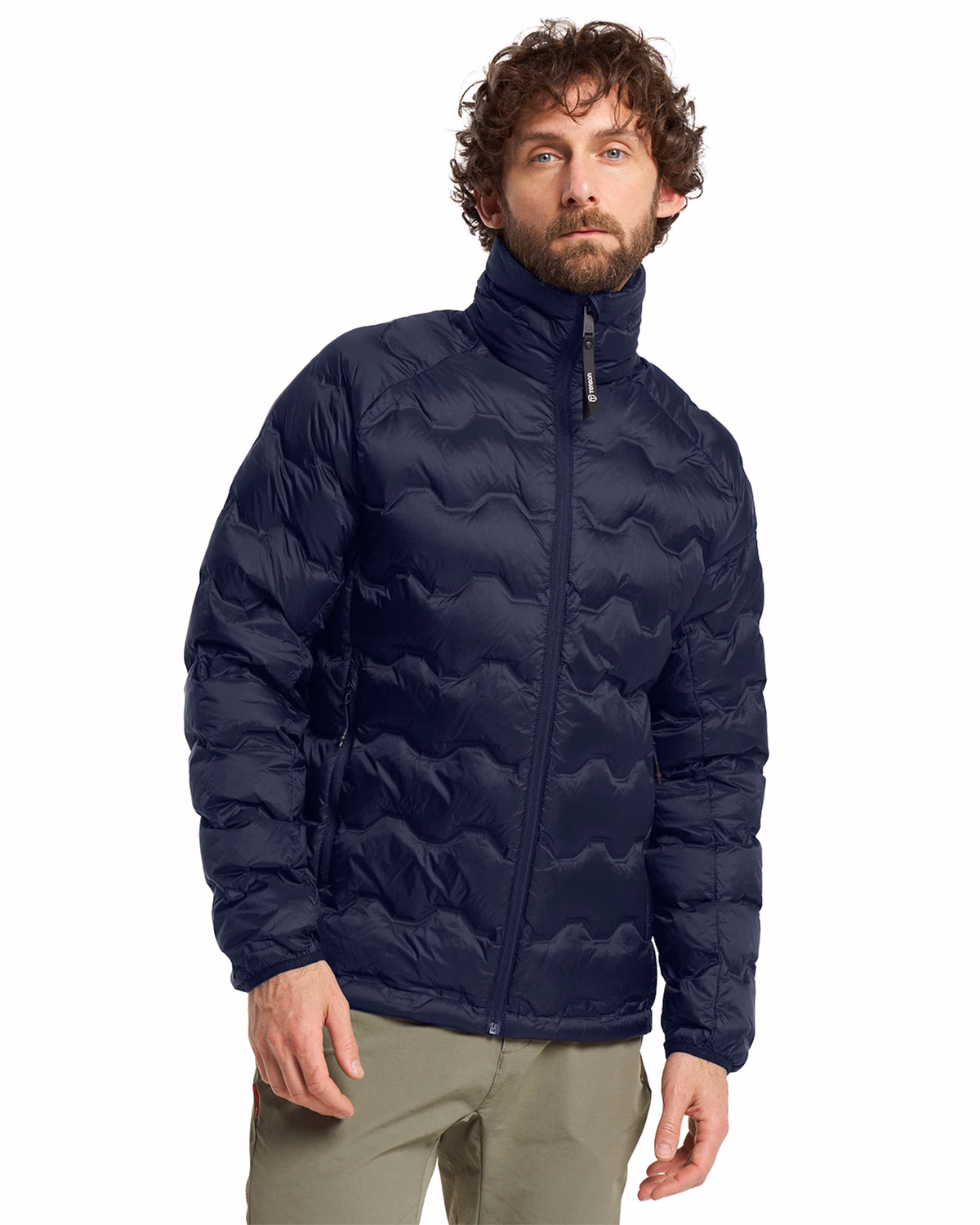 Custom Tenson Txlite Shibui Recycled Down Collar Mens Jacket — Tenson Dark Navy front