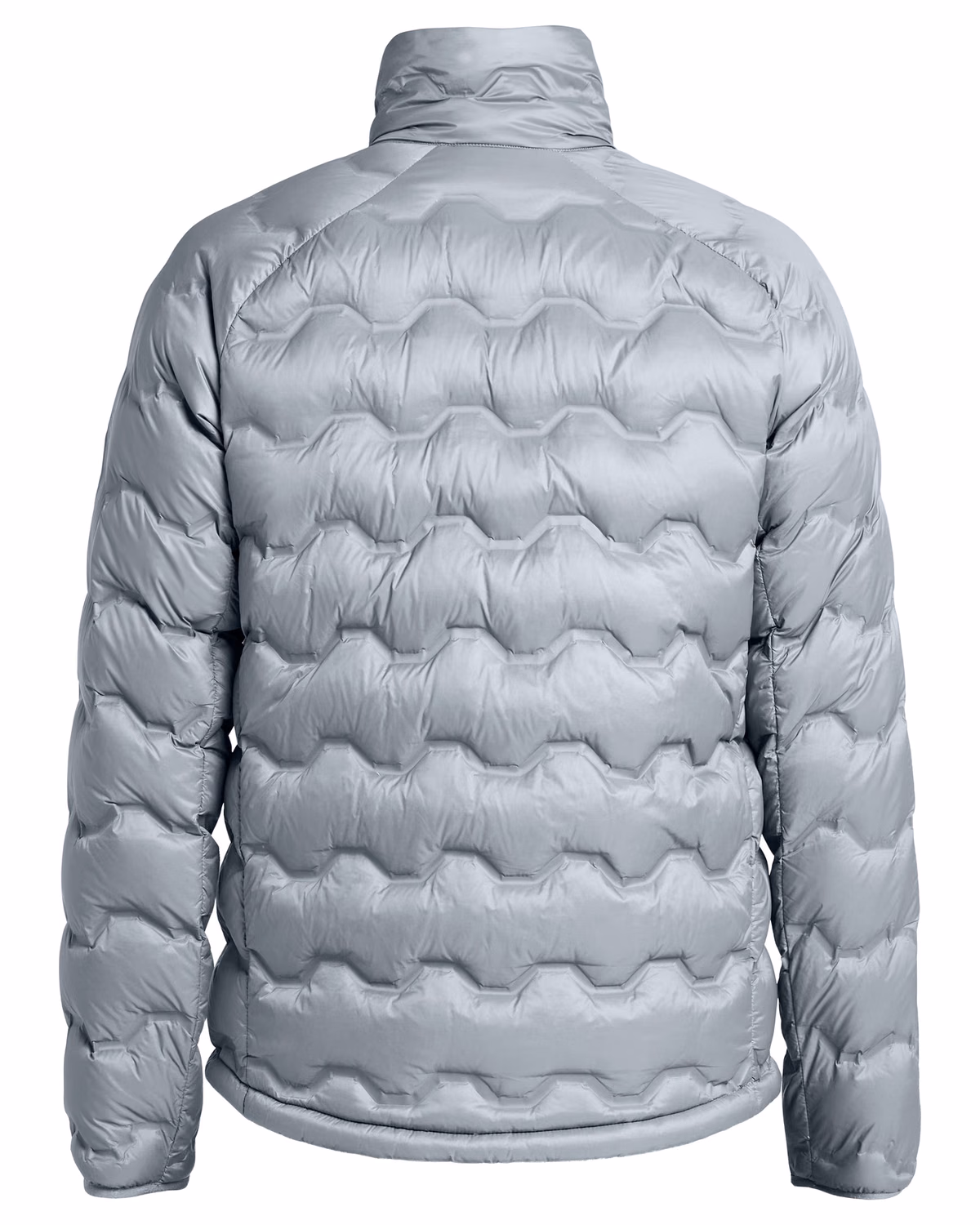 Custom Tenson Txlite Shibui Recycled Down Collar Mens Jacket — Tenson Light Grey flat front