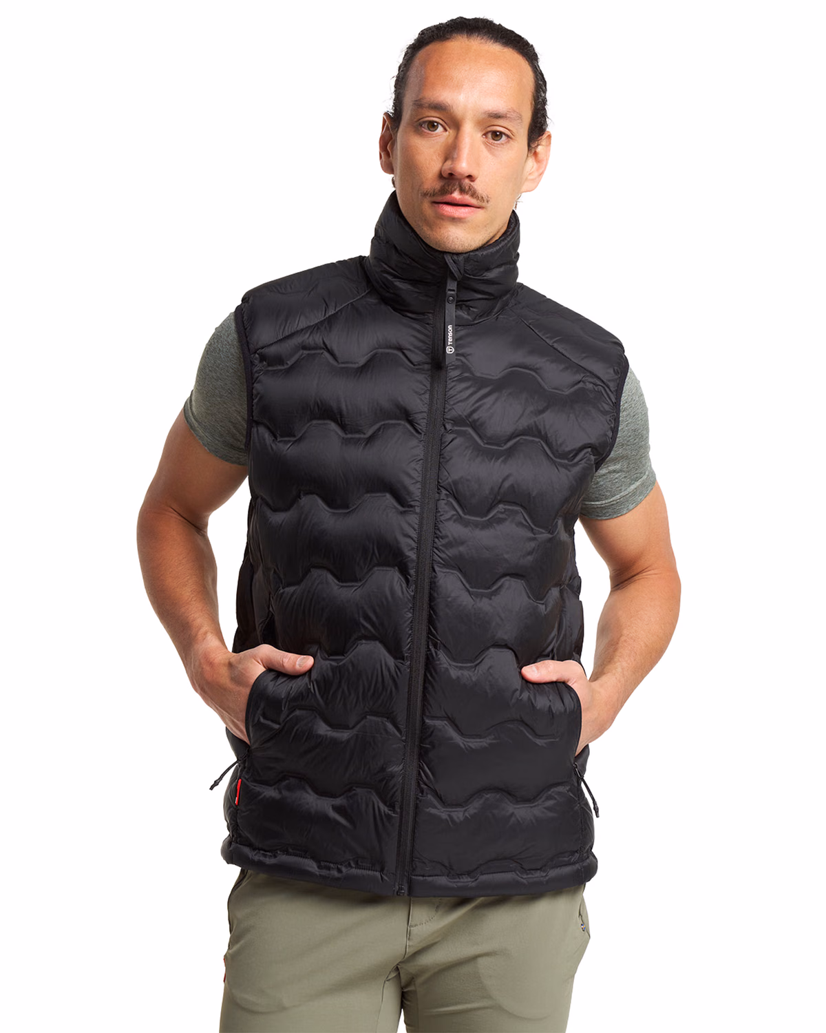Custom Tenson Txlite Shibui Recycled Down Mens Vest — Tenson Black front
