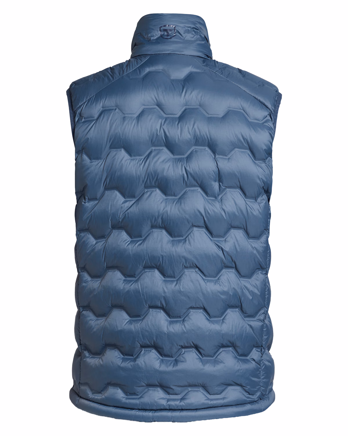Custom Tenson Txlite Shibui Recycled Down Mens Vest — Tenson Dusty Blue flat front