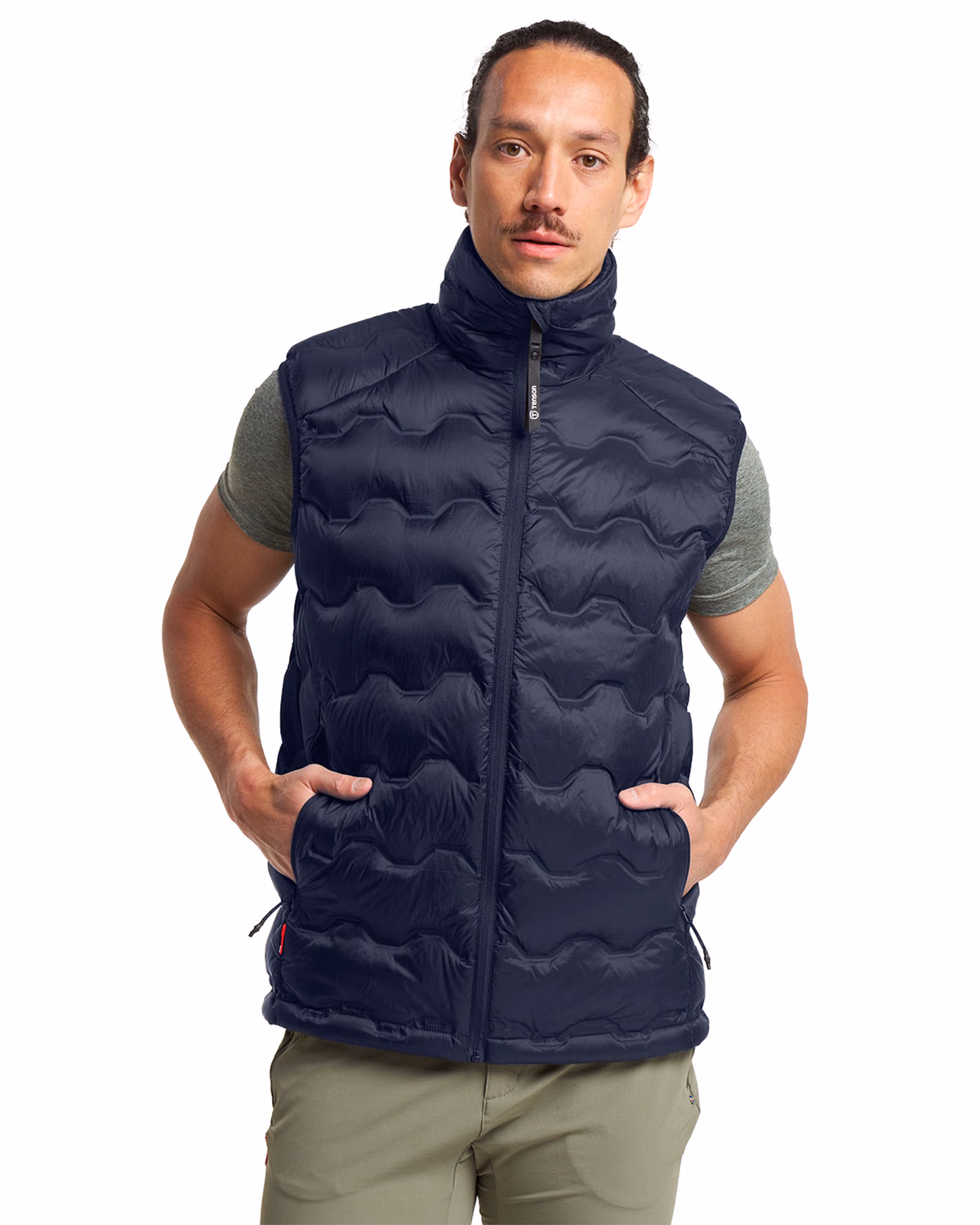 Custom Tenson Txlite Shibui Recycled Down Mens Vest — Tenson Dark Navy front