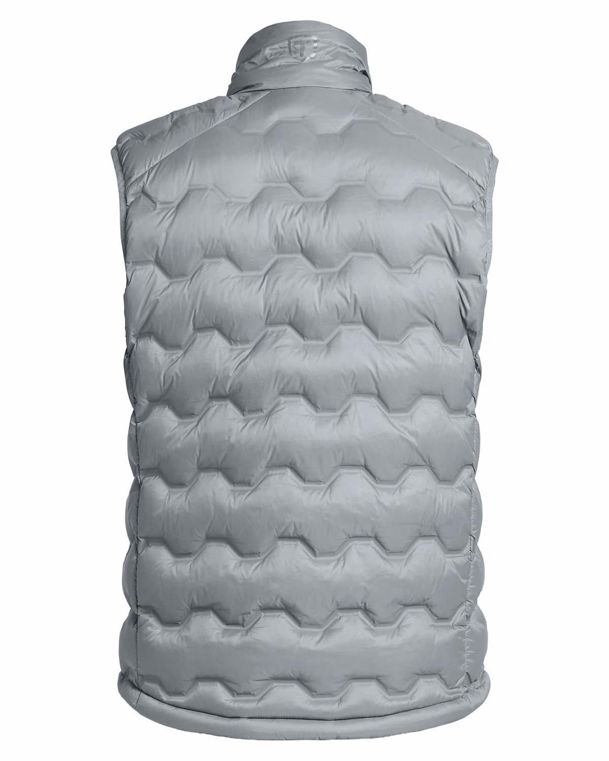 Custom Tenson Txlite Shibui Recycled Down Mens Vest — Tenson Light Grey flat front