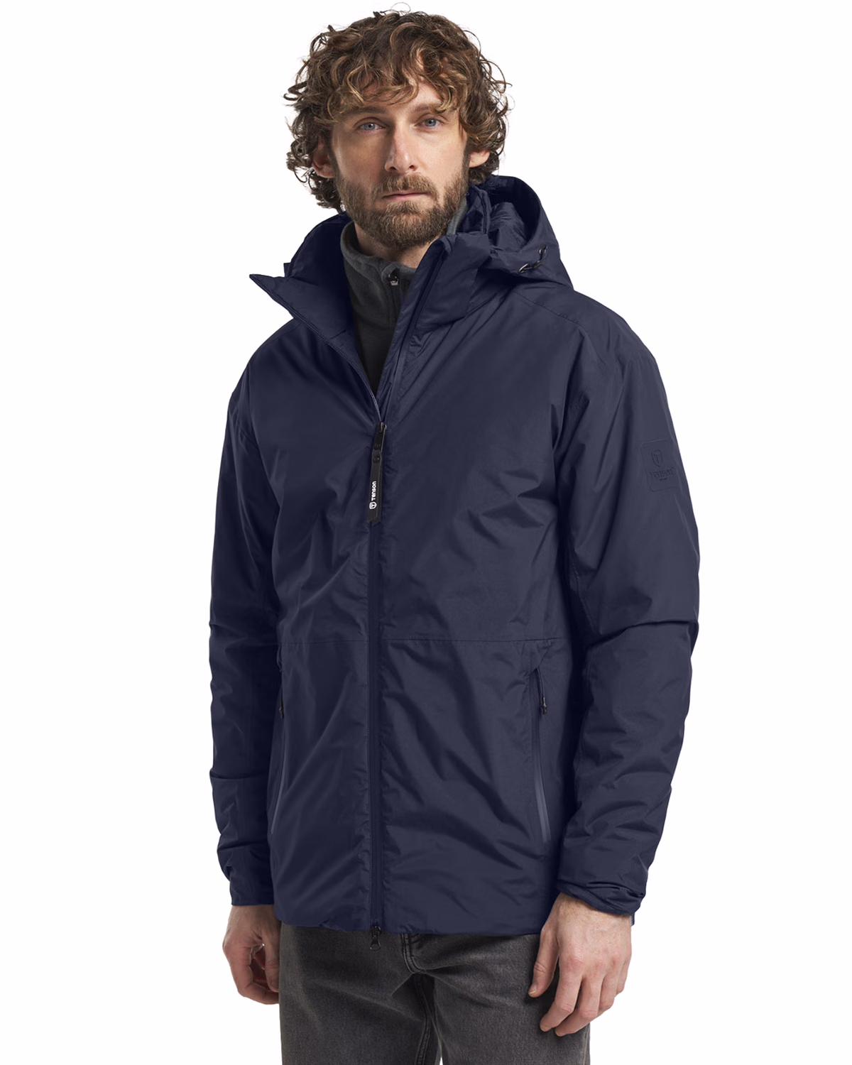 Custom Tenson Shift Recycled Insulated Waterproof Mens Jacket — Tenson Dark Navy front