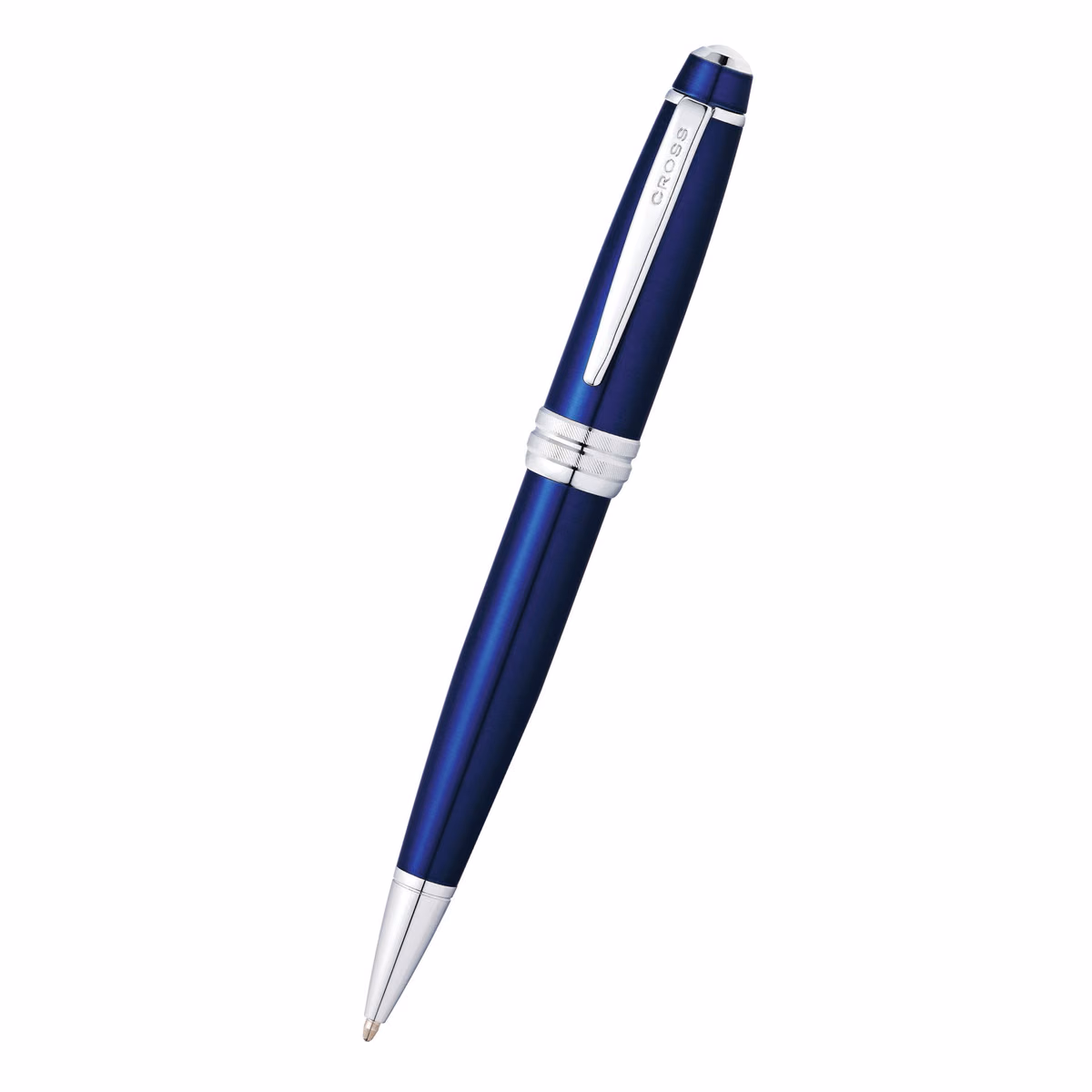 Custom Cross Bailey Ballpoint Pen - Blue/Chrome Trim