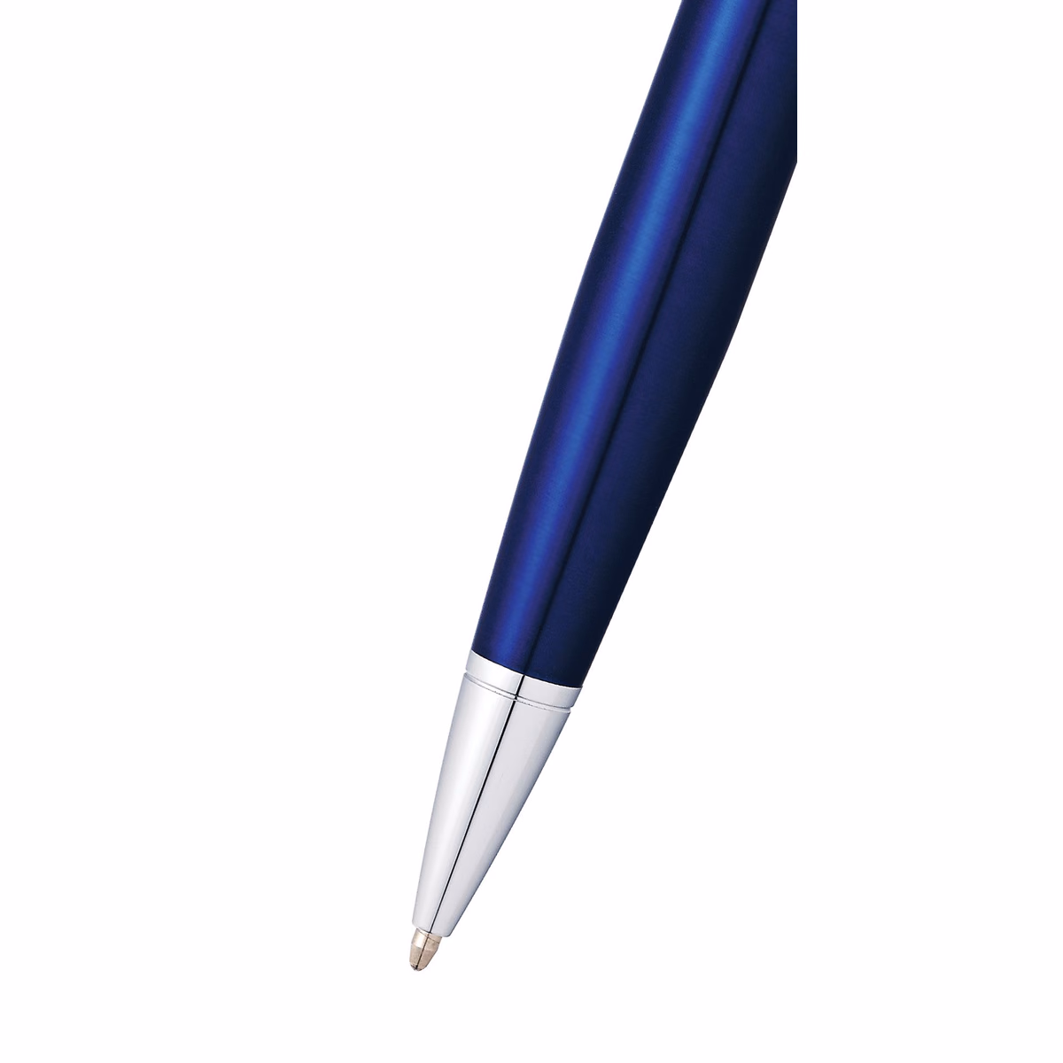 Custom Cross Bailey Ballpoint Pen - Blue/Chrome Trim in Blue - product view