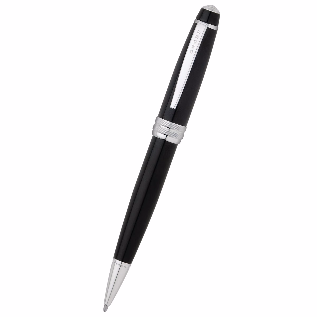 Custom Cross Bailey Ballpoint Pen - Black/Chrome Trim