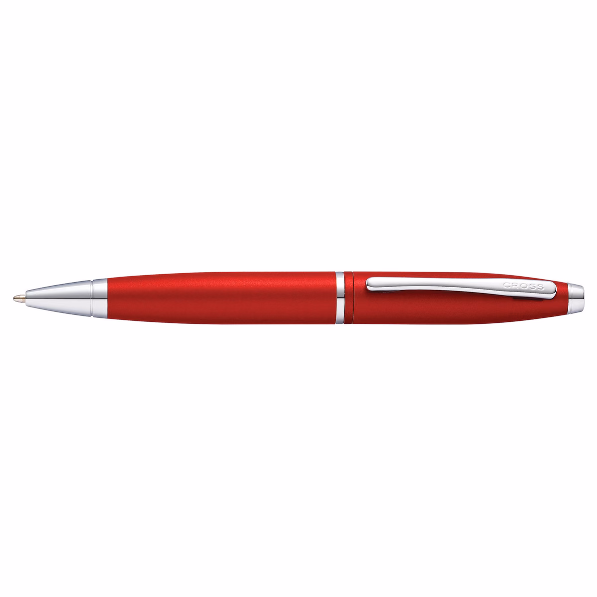 Custom Cross Calais Matte Red Ballpoint Pen in Red - side profile