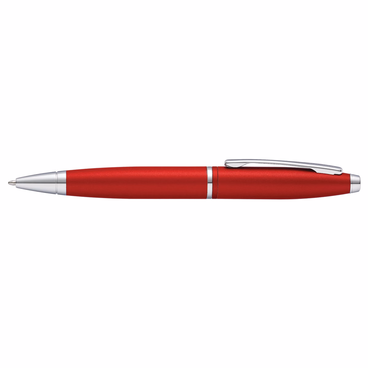 Custom Cross Calais Matte Red Ballpoint Pen in Red - side profile