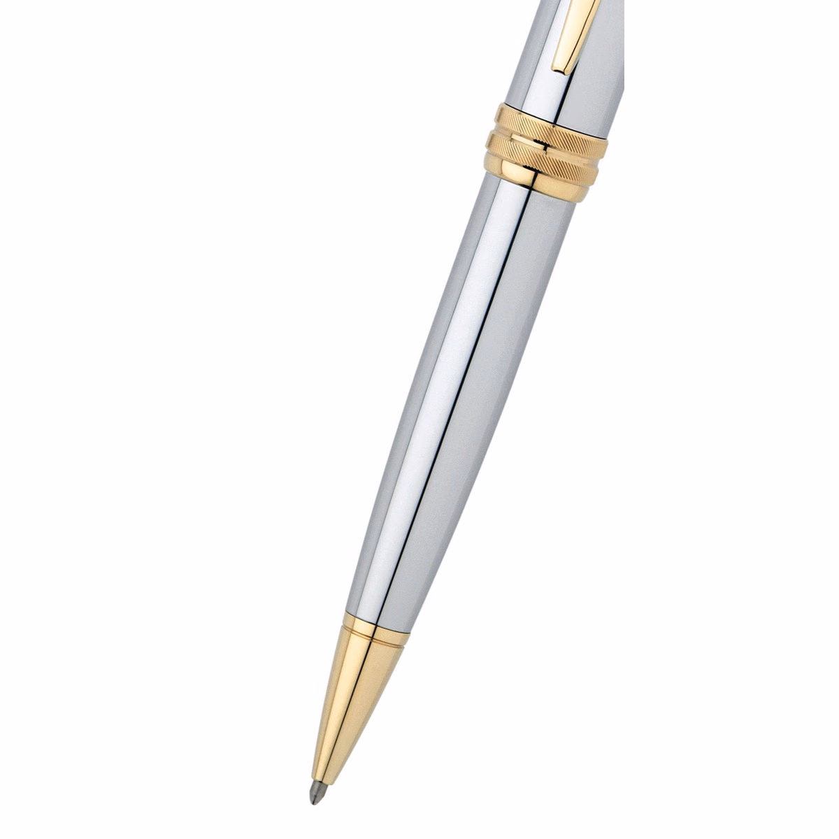 Custom Cross Bailey Medalist Ballpoint Pen in Two Tone Chrome - product view