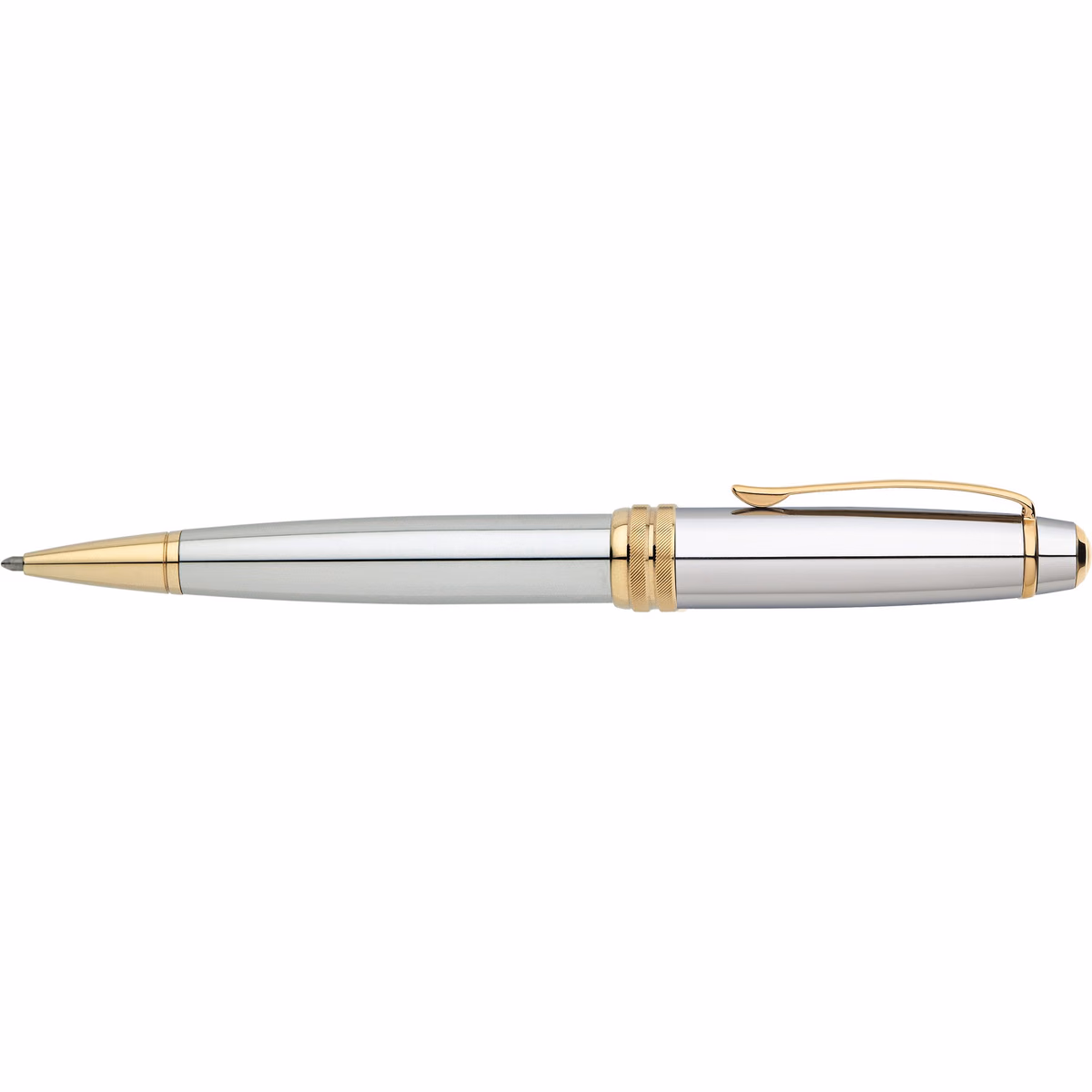 Custom Cross Bailey Medalist Ballpoint Pen in Two Tone Chrome - side profile