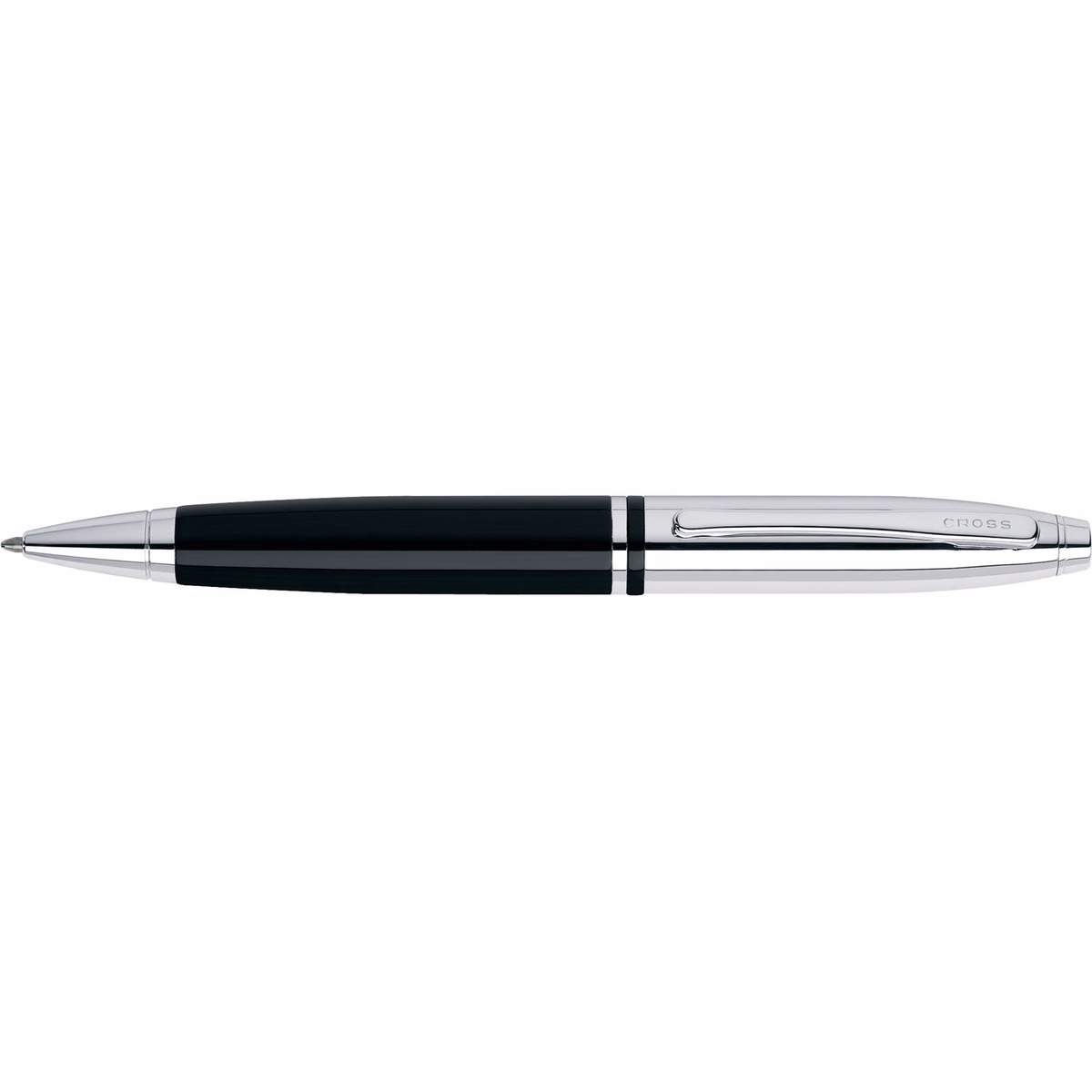 Custom Cross Calais Ballpoint Pen in Black - side profile